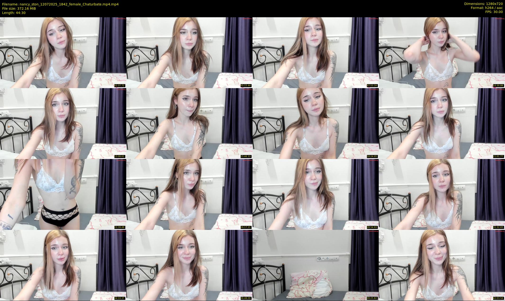 nancy_ston — 45 minute Chaturbate female cam show recording, 720p, Jul 12, 2025