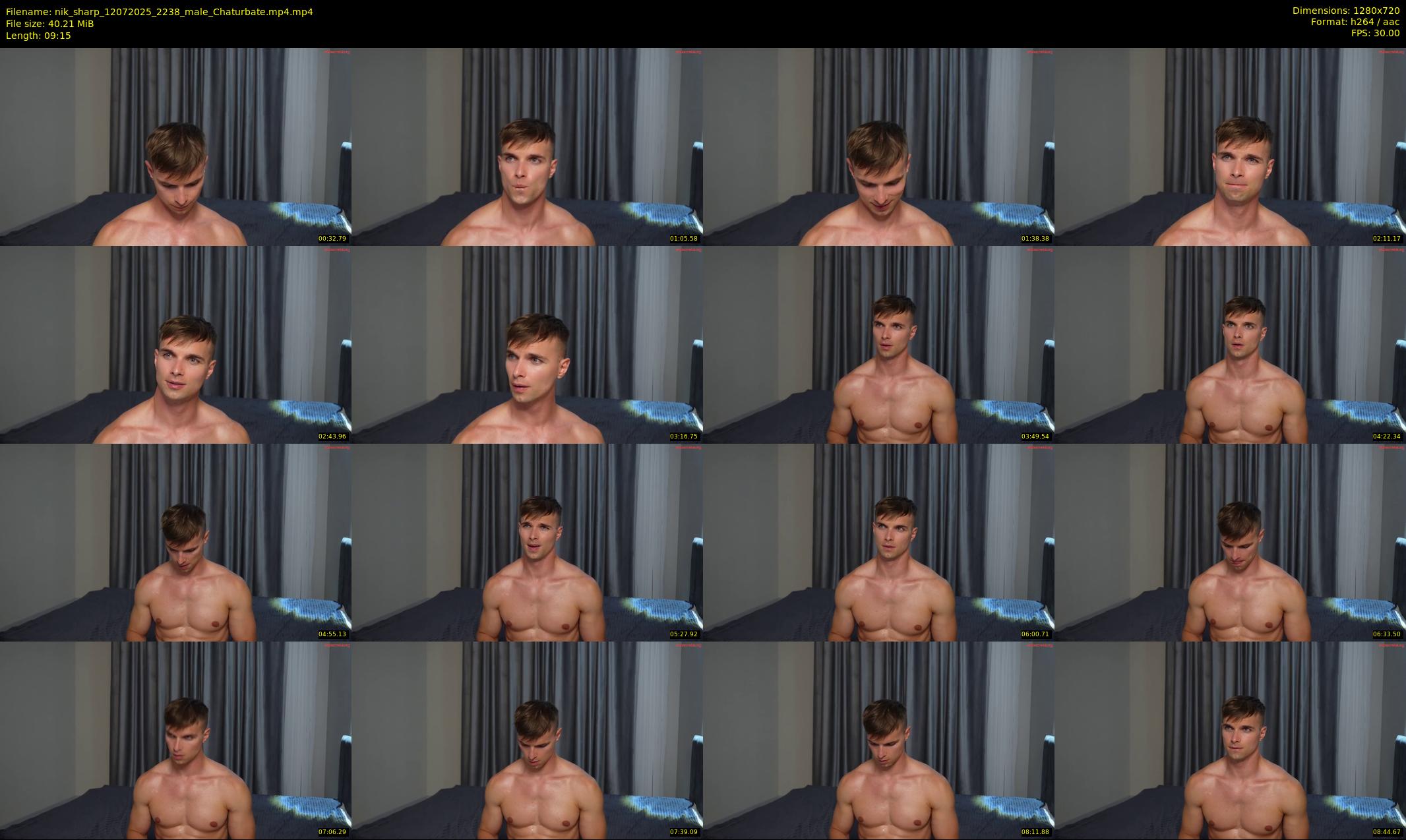 nik_sharp — 10 minute Chaturbate male cam show recording, 720p, Jul 12, 2025