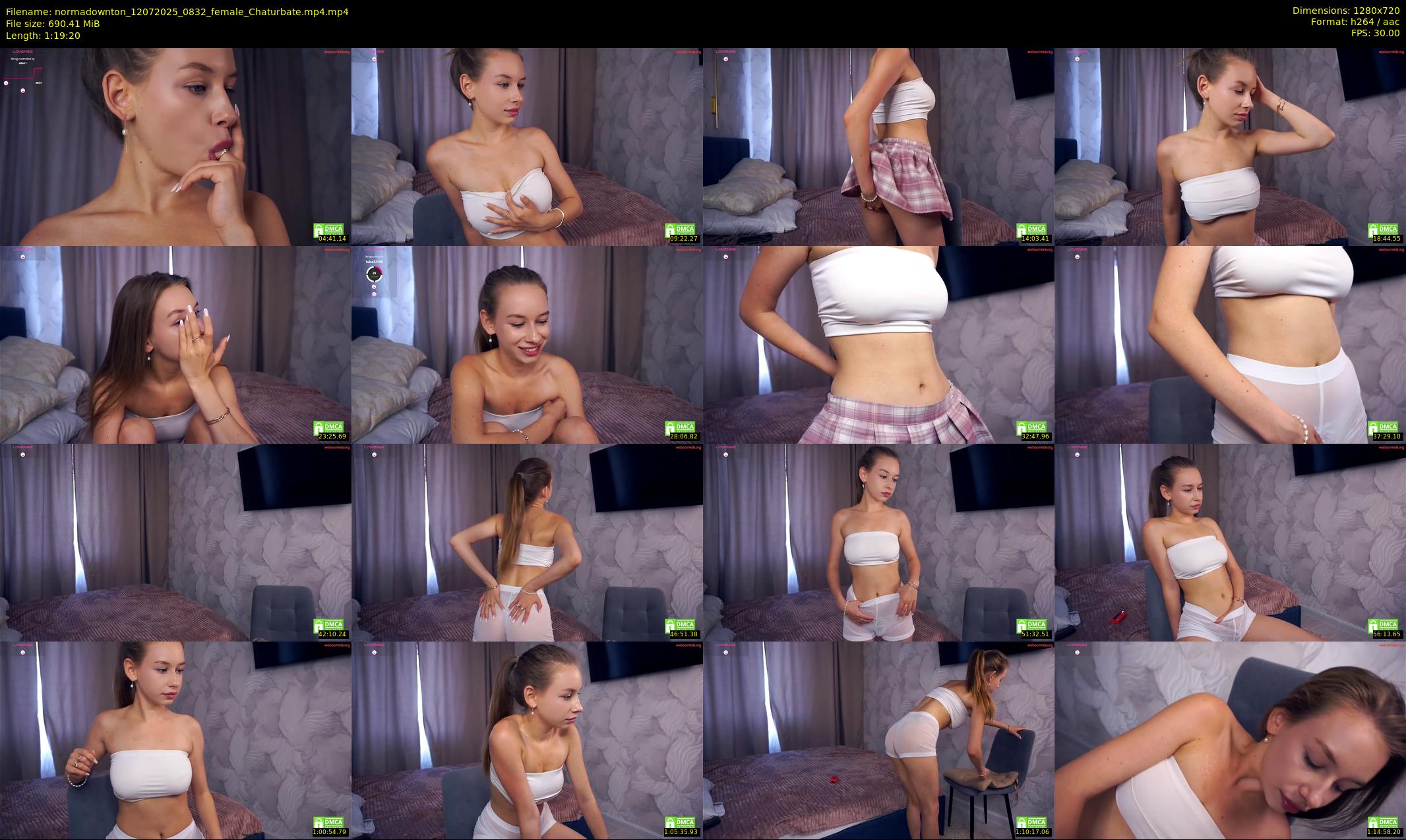 normadownton — 80 minute Chaturbate female cam show recording, 720p, Jul 12, 2025