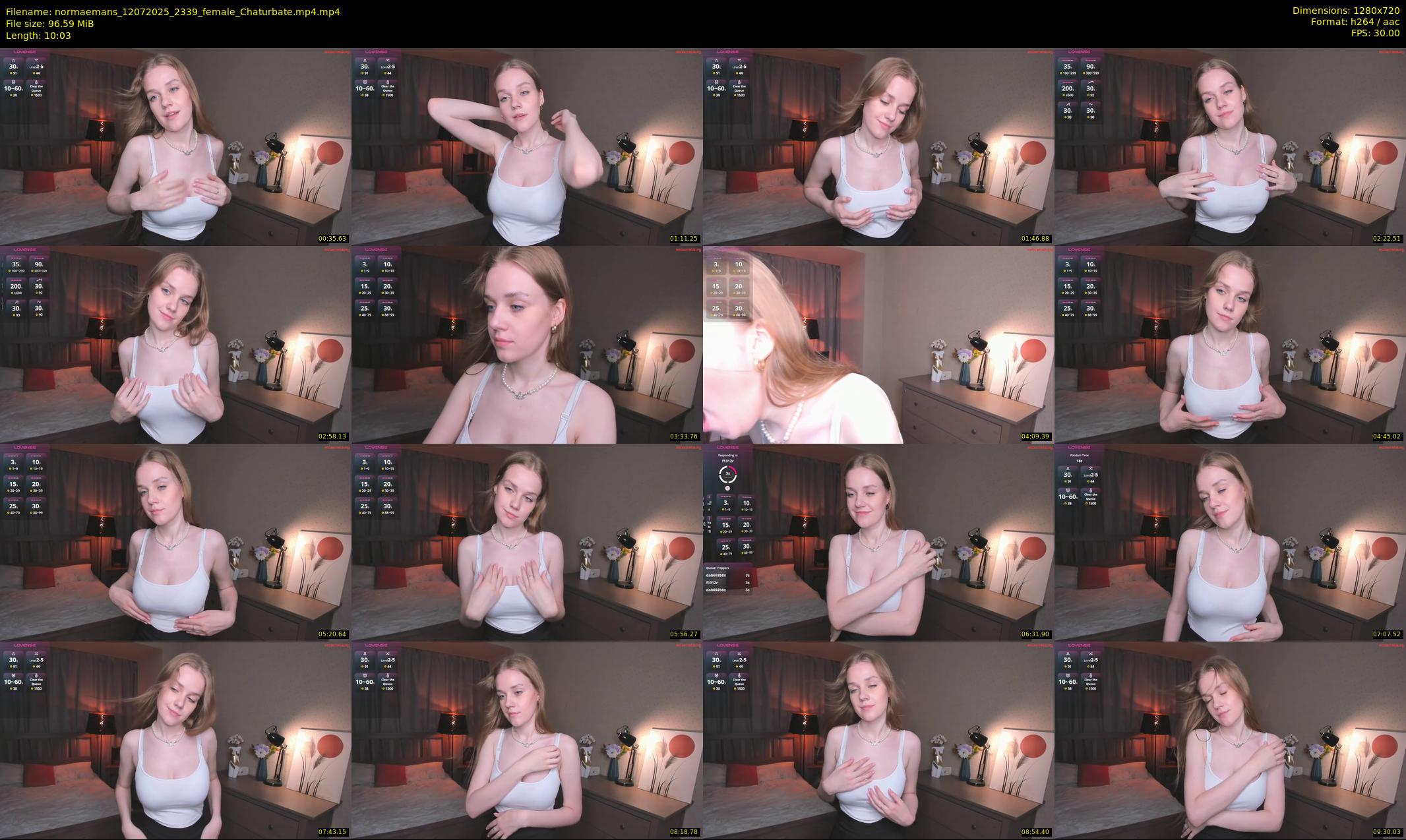 normaemans — 11 minute Chaturbate female cam show recording, 720p, Jul 12, 2025