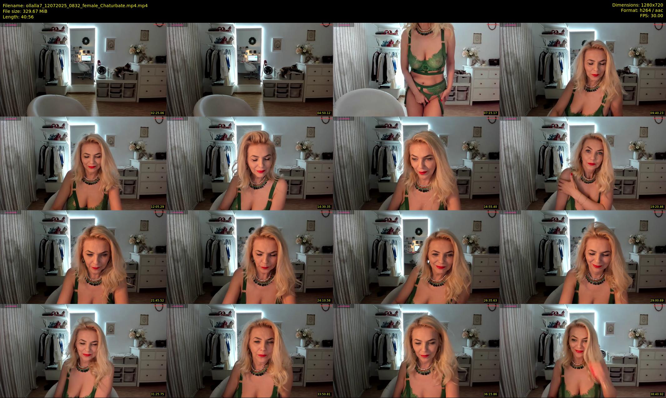 ollalla7 — 41 minute Chaturbate female cam show recording, 720p, Jul 12, 2025