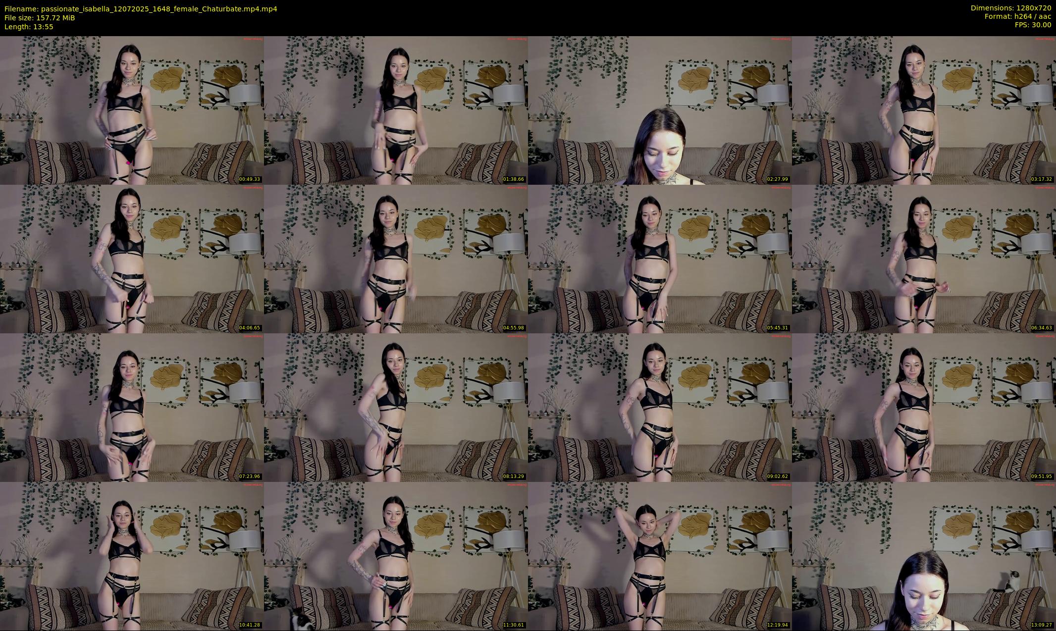 passionate_isabella — 14 minute Chaturbate female cam show recording, 720p, Jul 12, 2025