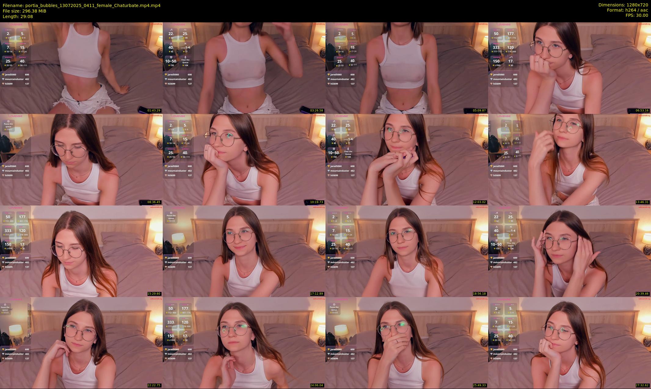 portia_bubbles — 30 minute Chaturbate female cam show recording, 720p, Jul 13, 2025
