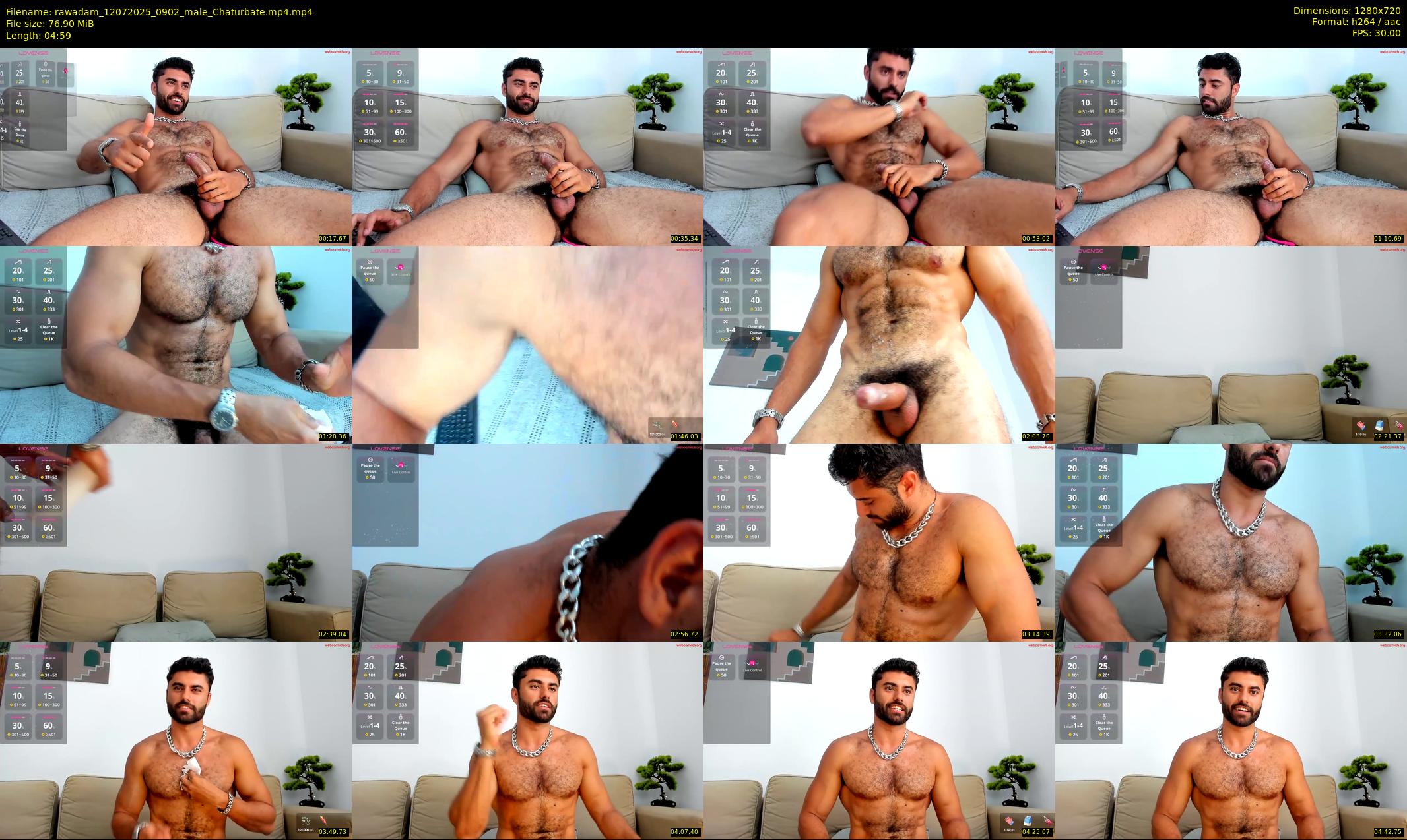 rawadam — 5 minute Chaturbate male cam show recording, 720p, Jul 12, 2025