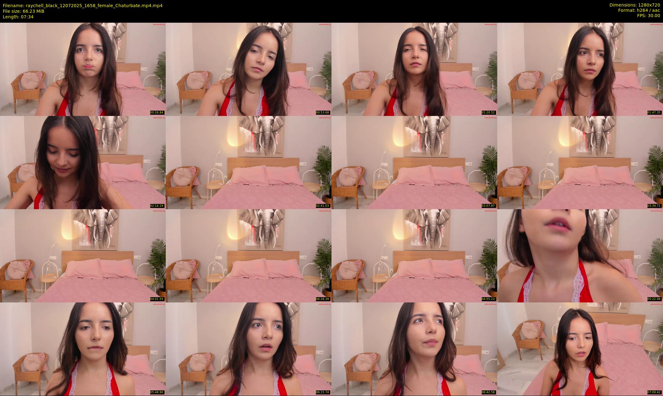 raychell_black — 8 minute Chaturbate female cam show recording, 720p, Jul 12, 2025
