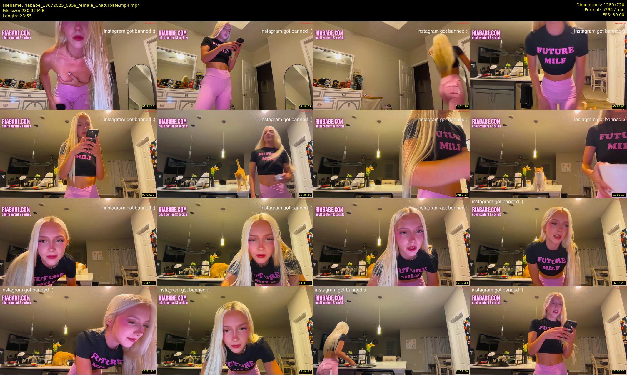 riababe — 24 minute Chaturbate female cam show recording, 720p, Jul 13, 2025