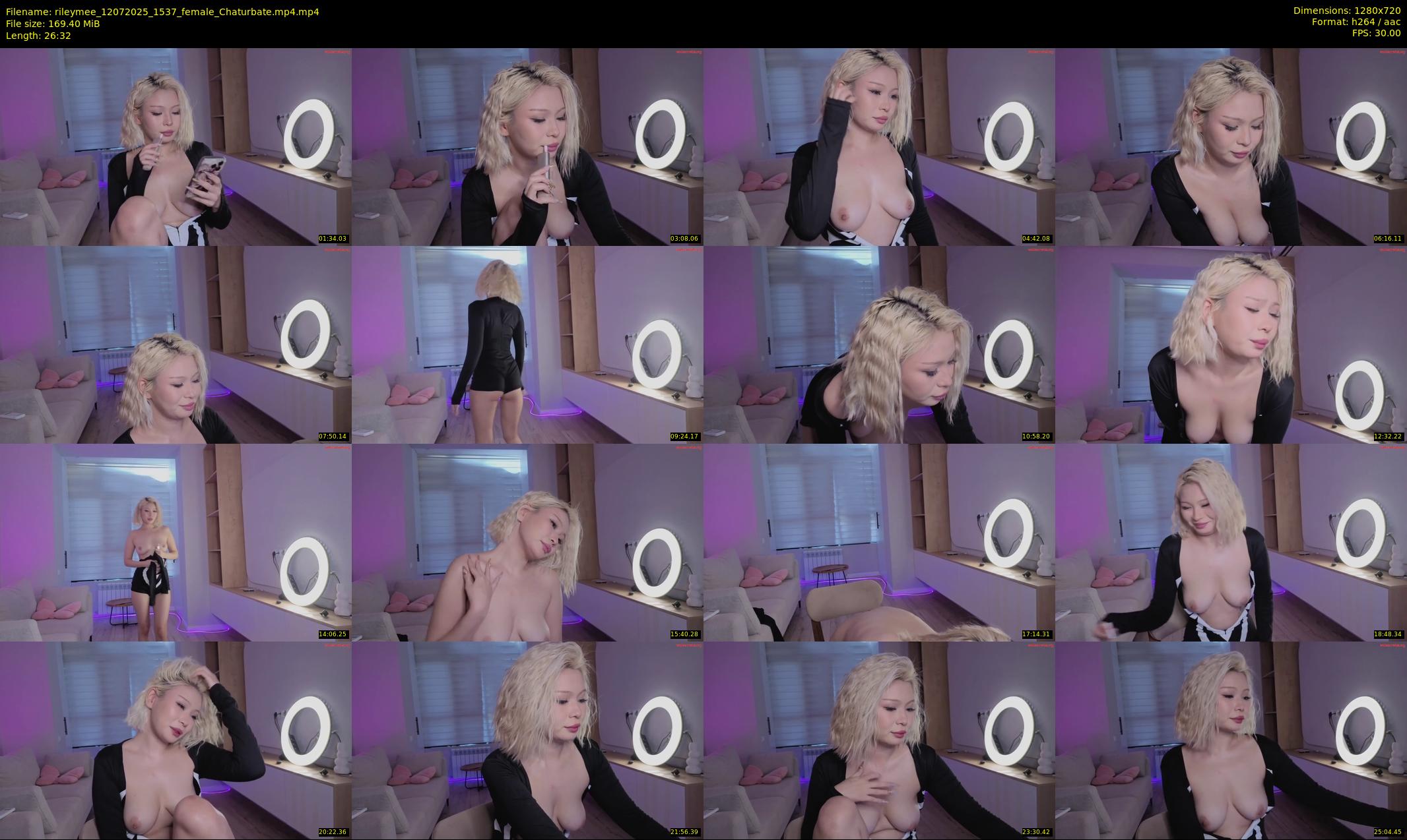 rileymee — 27 minute Chaturbate female cam show recording, 720p, Jul 12, 2025