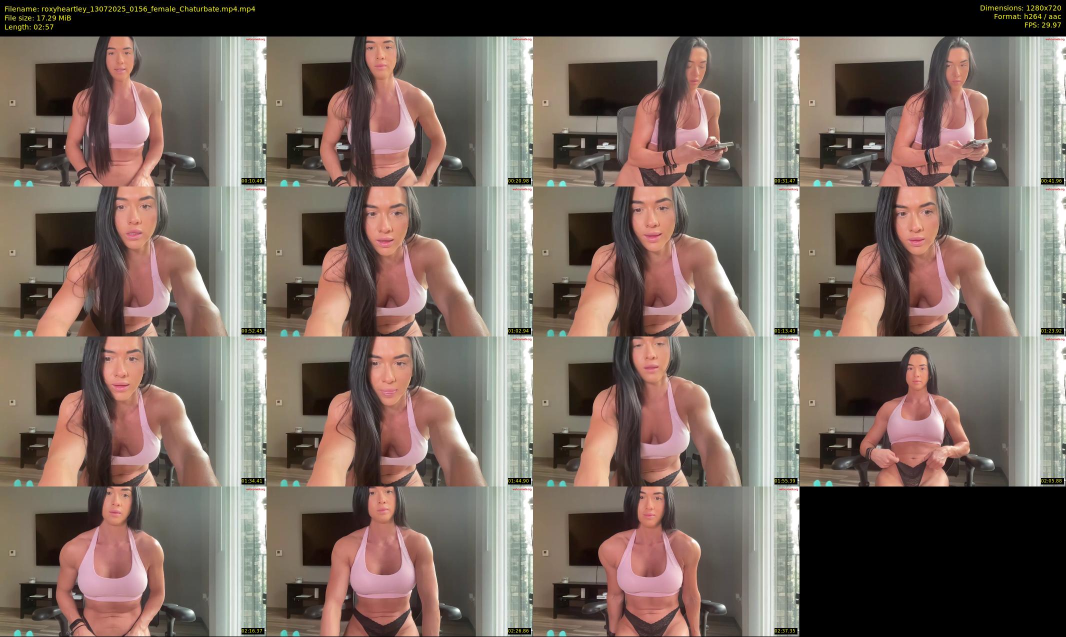 roxyheartley — 3 minute Chaturbate female cam show recording, 720p, Jul 13, 2025