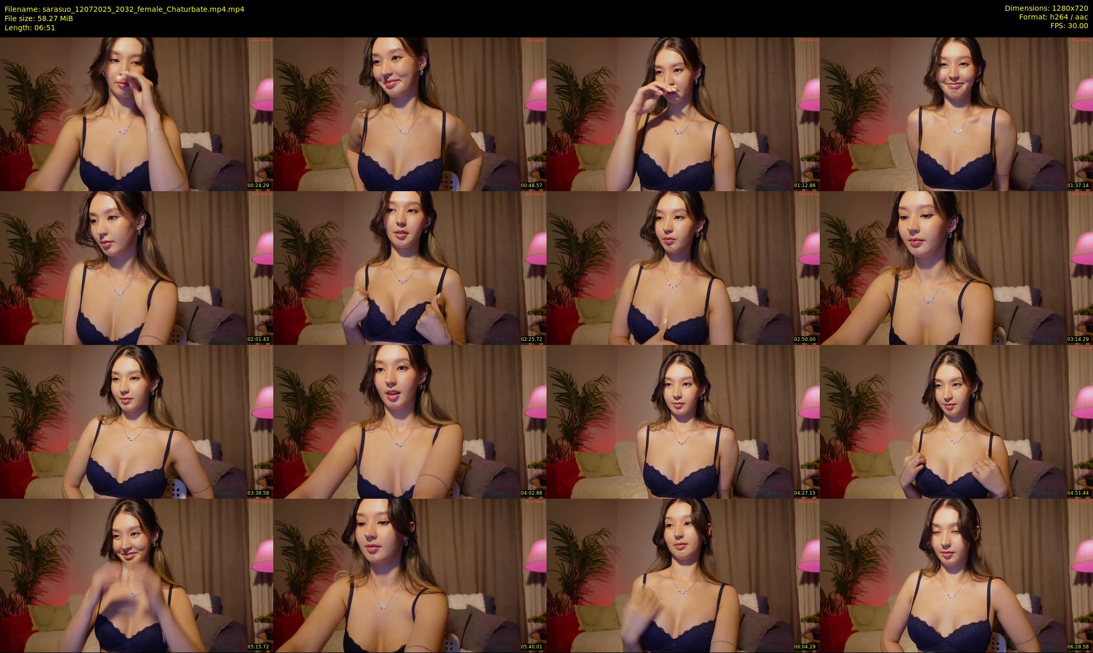 sarasuo — 7 minute Chaturbate female cam show recording, 720p, Jul 12, 2025