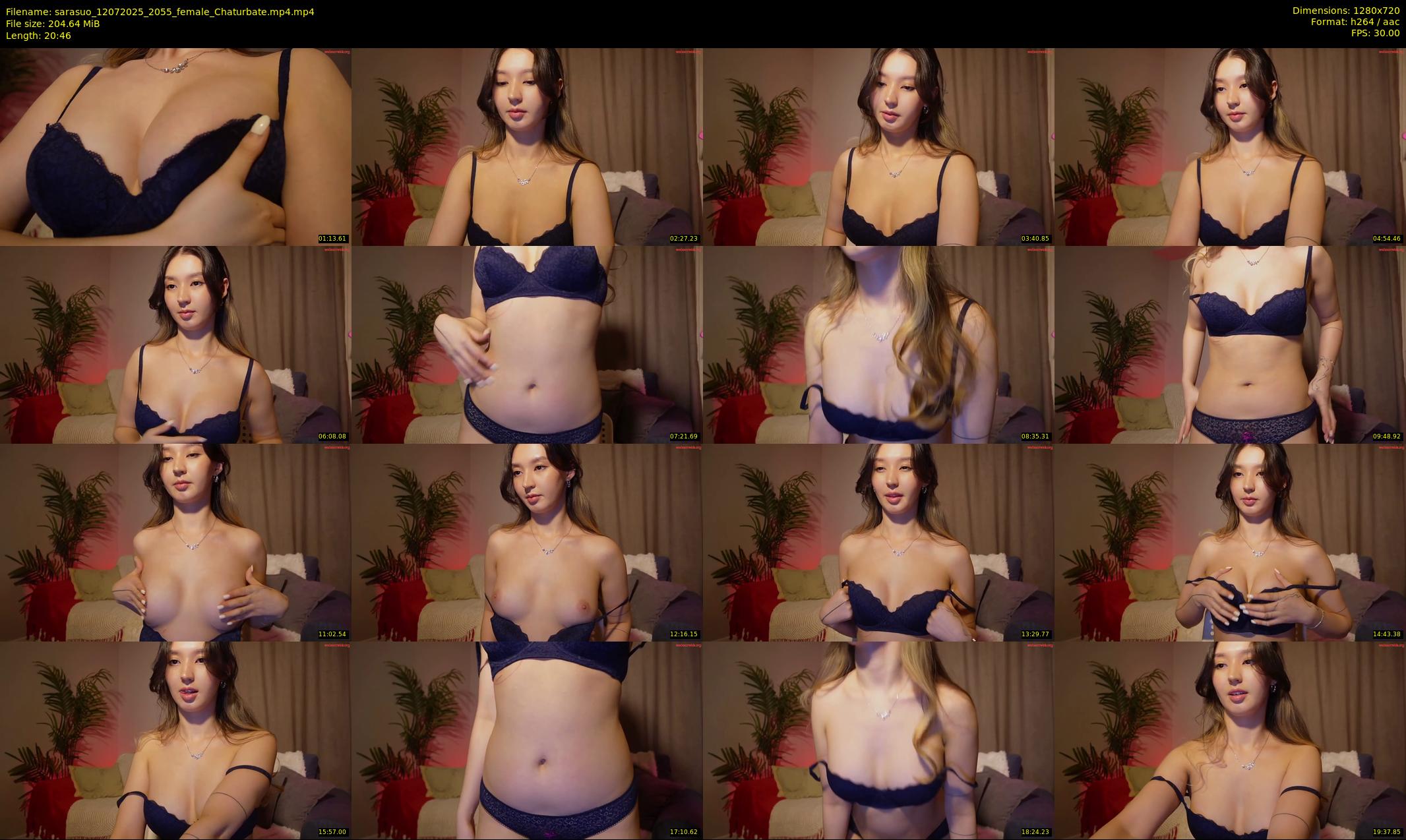 sarasuo — 21 minute Chaturbate female cam show recording, 720p, Jul 12, 2025