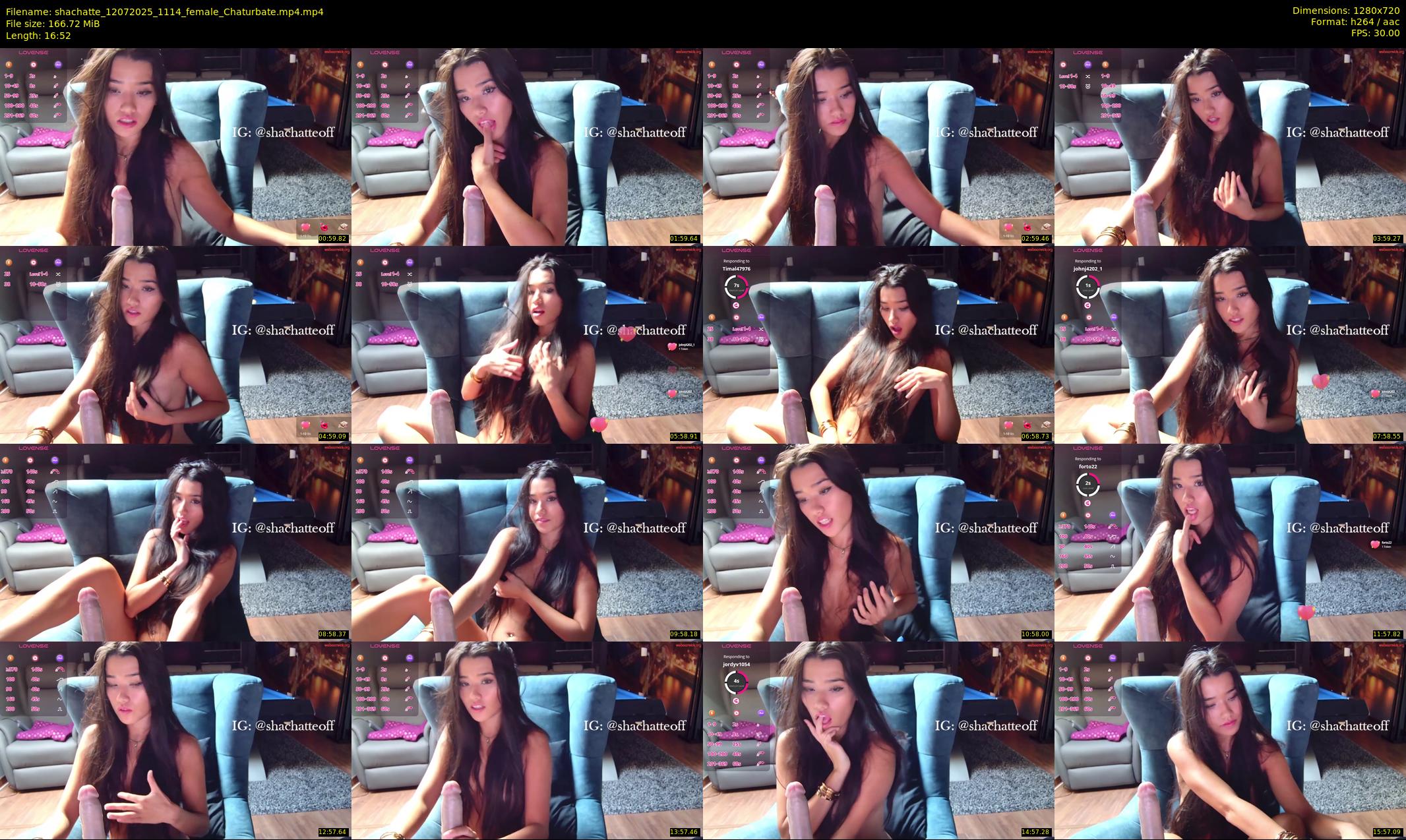 shachatte — 17 minute Chaturbate couple cam show recording, 720p, Jul 12, 2025