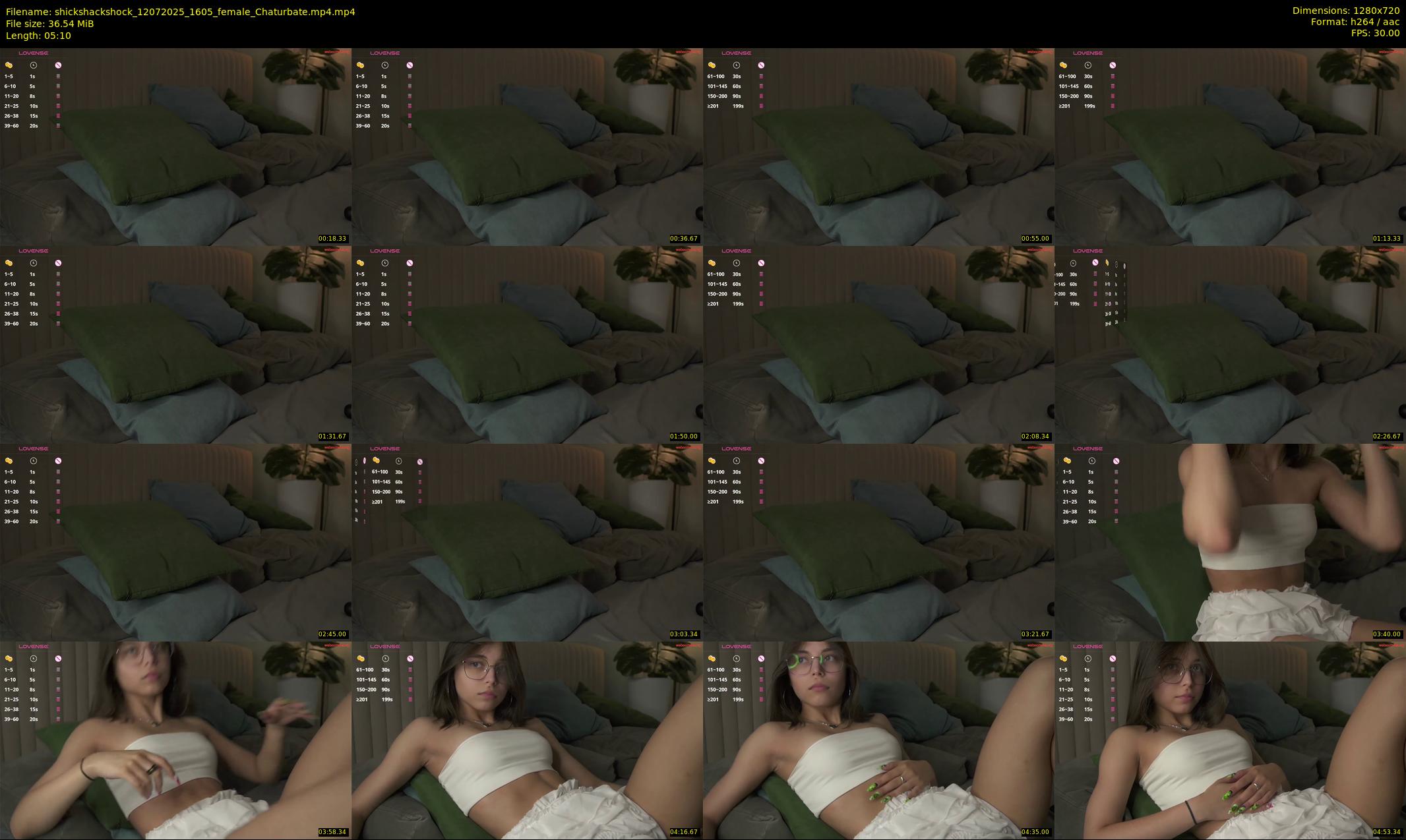 shickshackshock — 6 minute Chaturbate female cam show recording, 720p, Jul 12, 2025