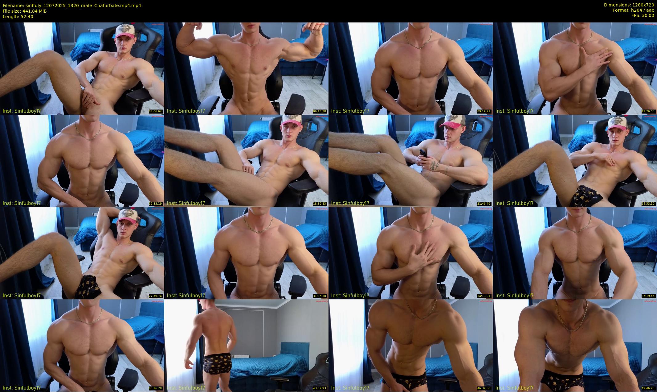sinffuly — 53 minute Chaturbate male cam show recording, 720p, Jul 12, 2025