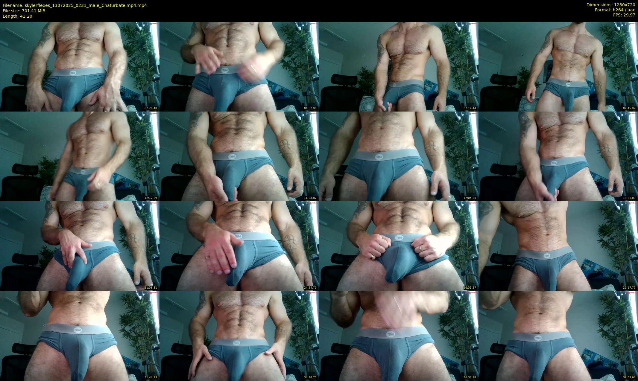 skylerflexes — 42 minute Chaturbate male cam show recording, 720p, Jul 13, 2025