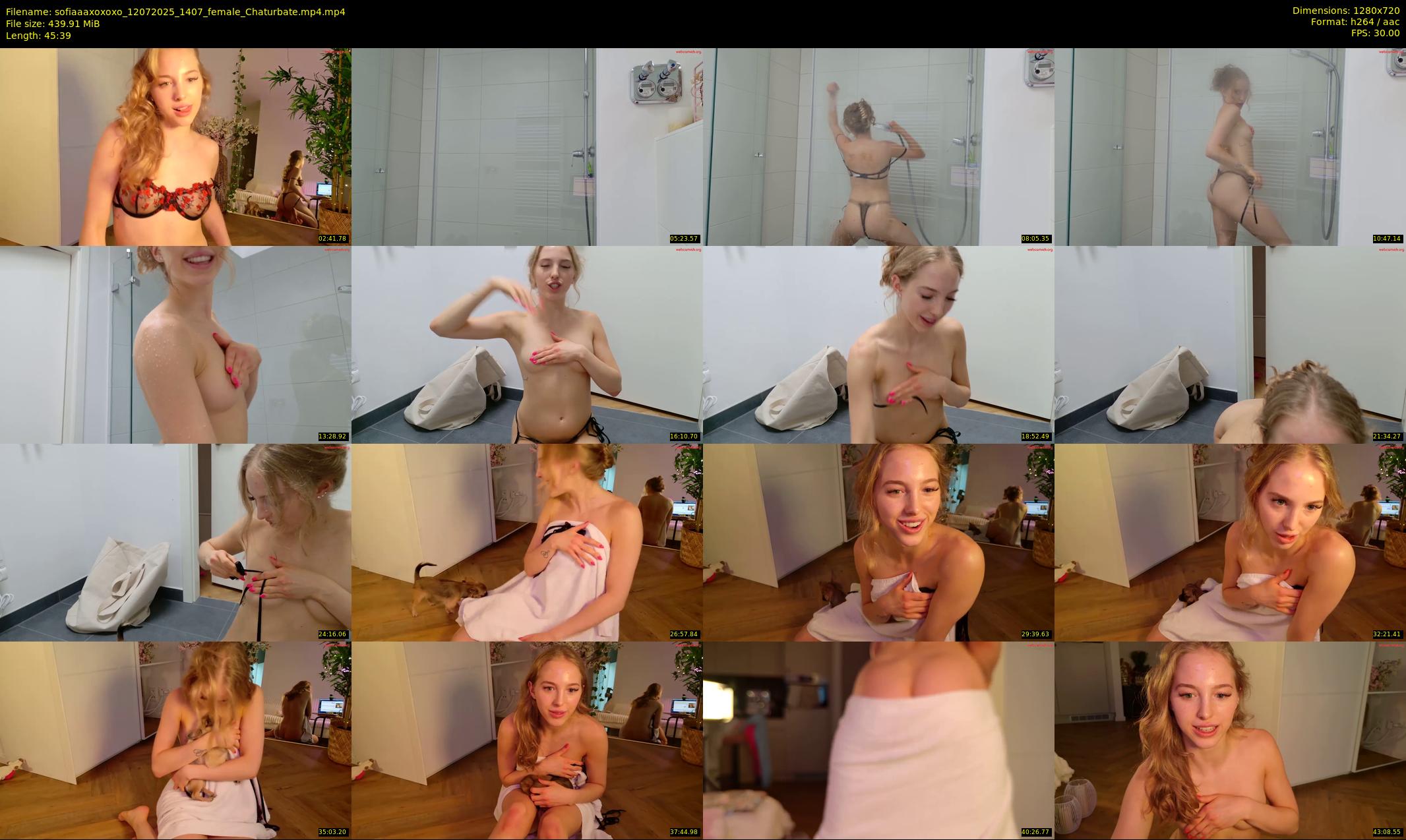 sofiaaaxoxoxo — 46 minute Chaturbate female cam show recording, 720p, Jul 12, 2025