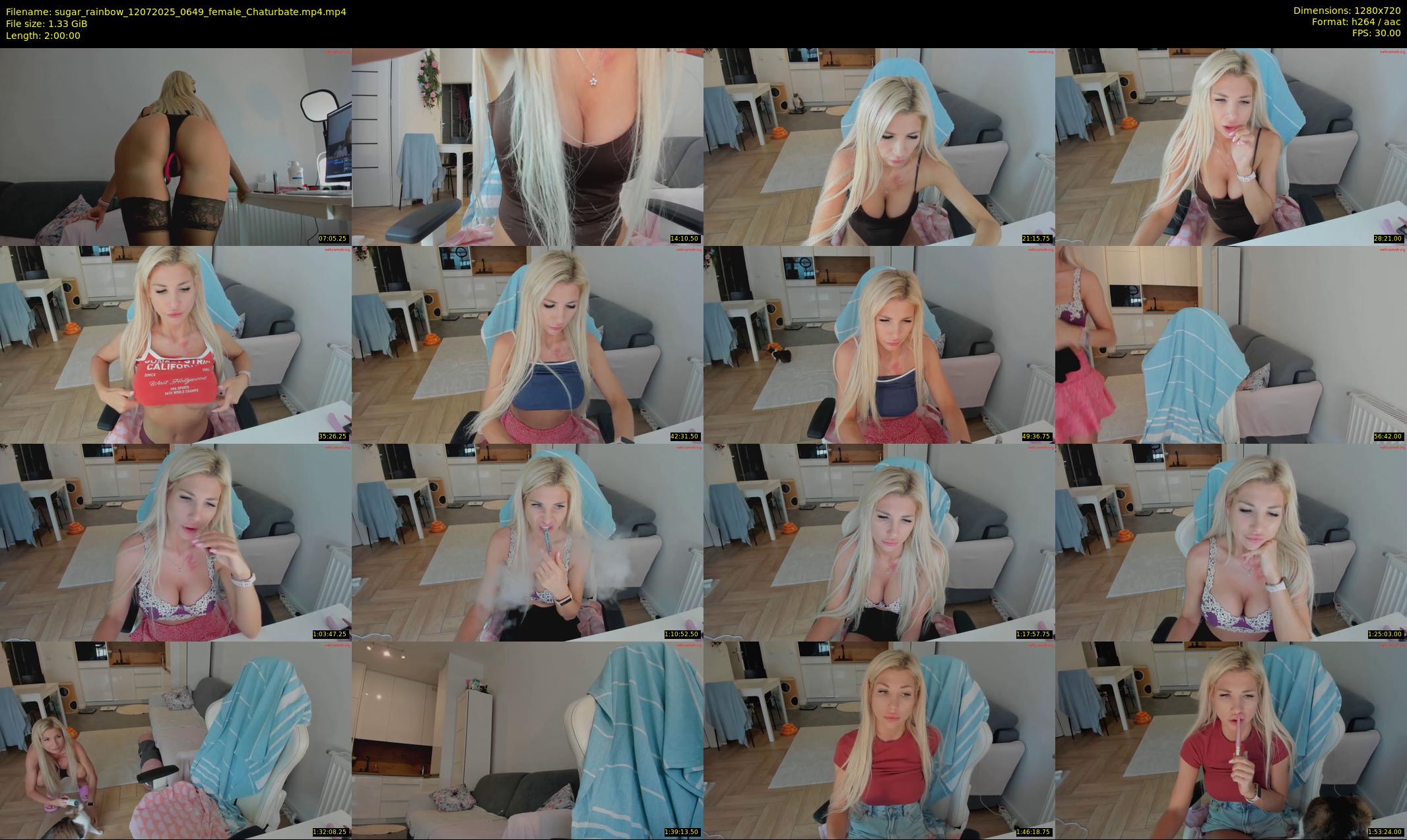 sugar_rainbow — 120 minute Chaturbate female cam show recording, 720p, Jul 12, 2025