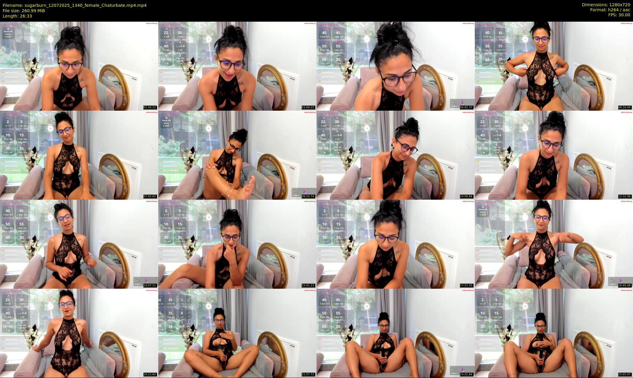 sugarburn — 27 minute Chaturbate female cam show recording, 720p, Jul 12, 2025