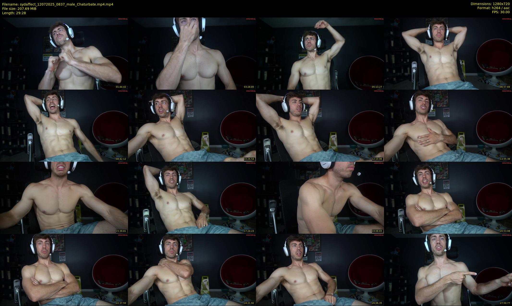 sydaffect — 30 minute Chaturbate male cam show recording, 720p, Jul 12, 2025