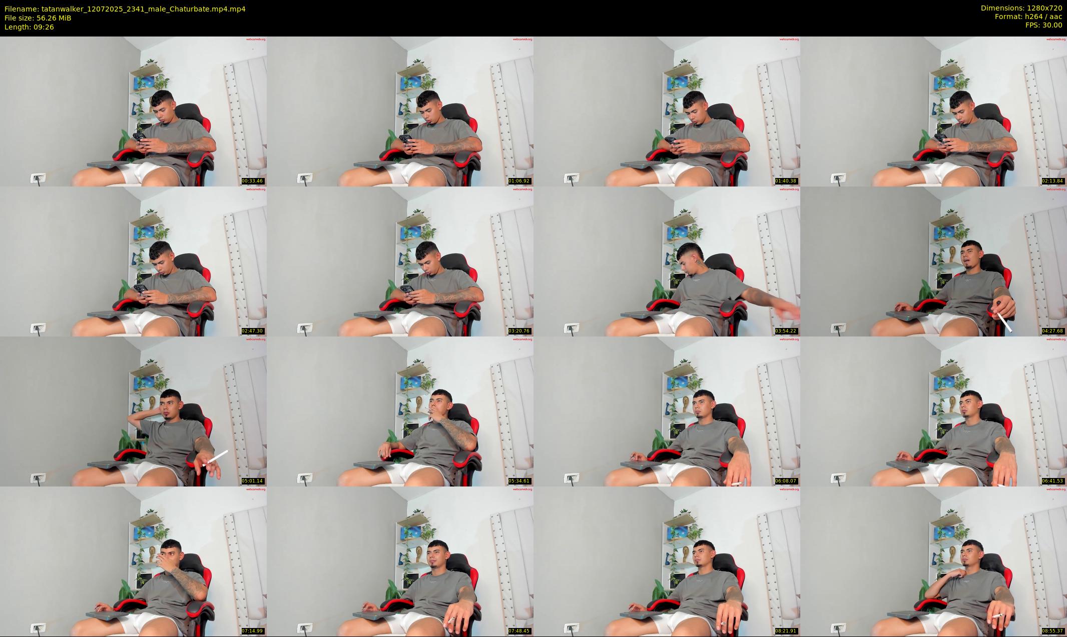 tatanwalker — 10 minute Chaturbate male cam show recording, 720p, Jul 12, 2025