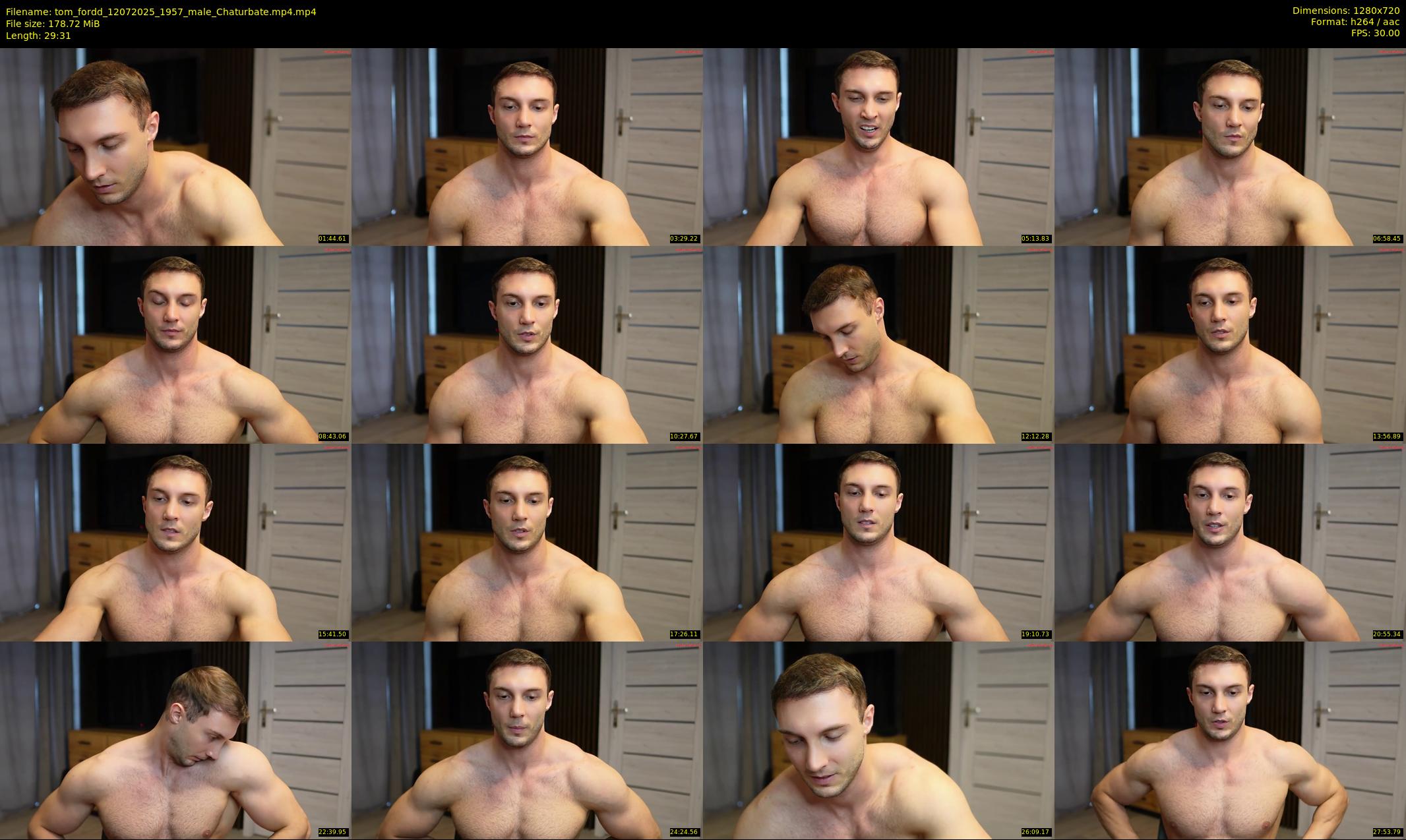 tom_fordd — 30 minute Chaturbate male cam show recording, 720p, Jul 12, 2025