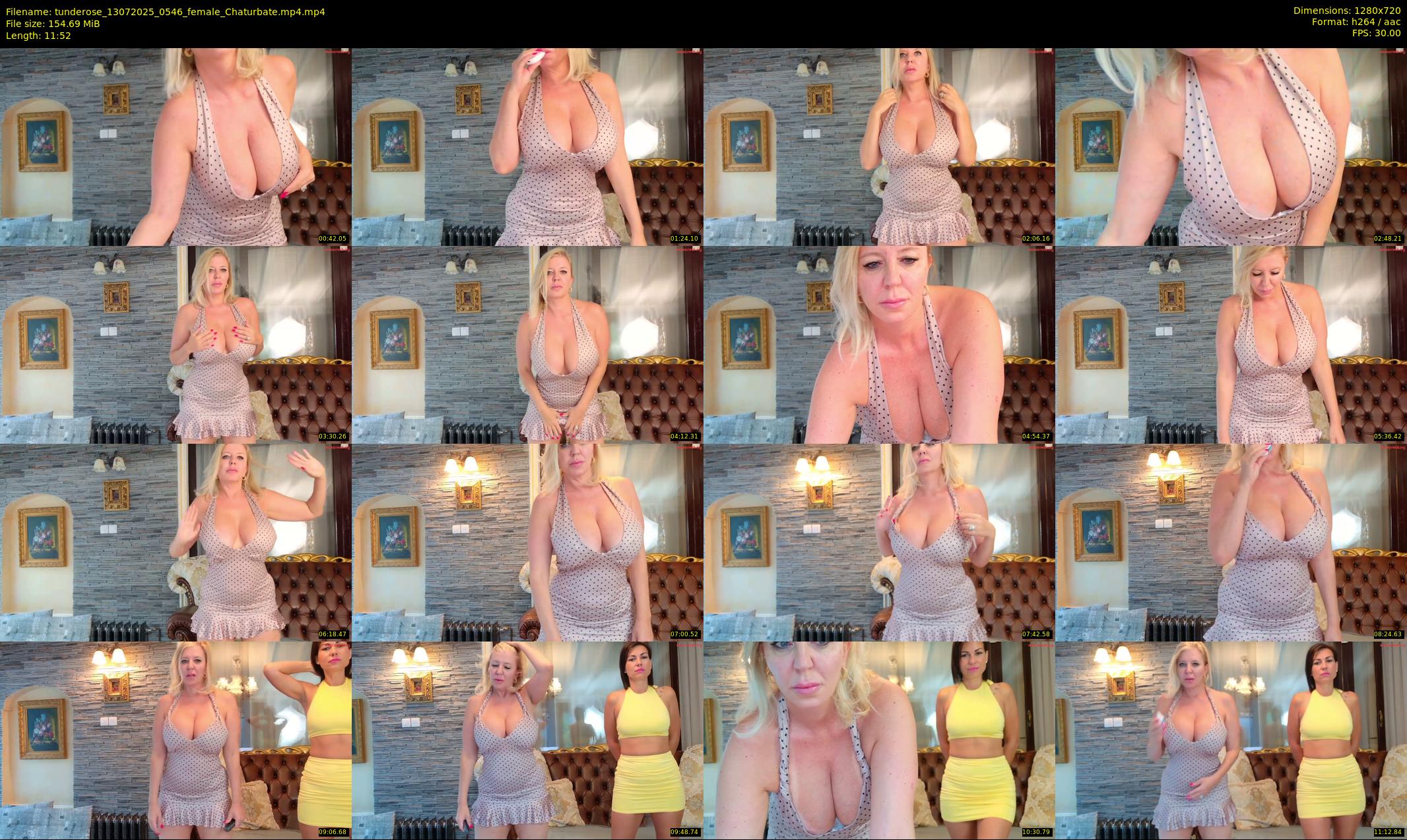 tunderose — 12 minute Chaturbate female cam show recording, 720p, Jul 13, 2025