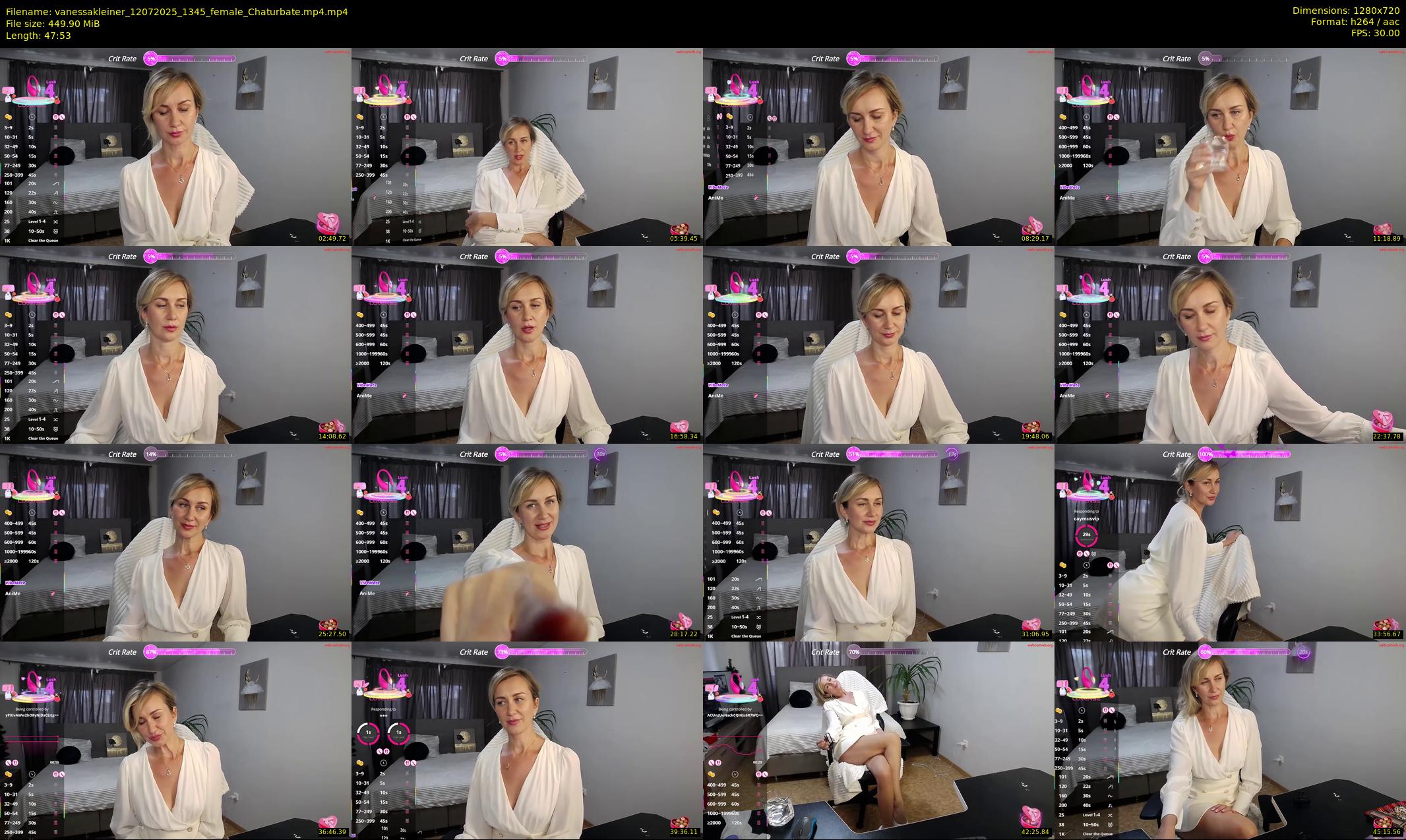 vanessakleiner — 48 minute Chaturbate female cam show recording, 720p, Jul 12, 2025
