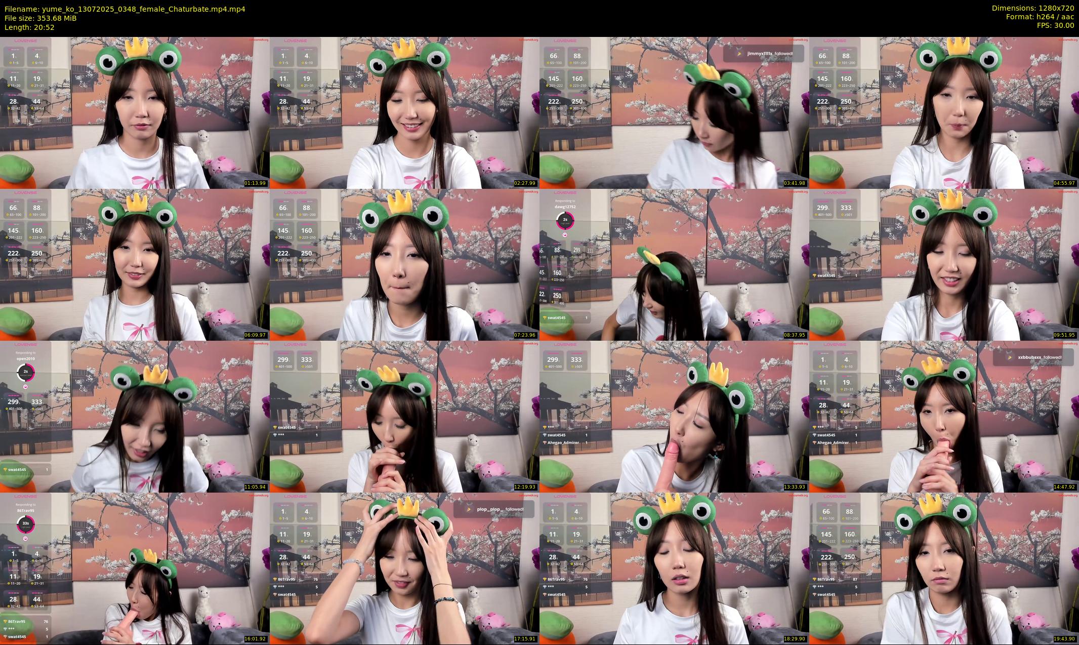 yume_ko — 21 minute Chaturbate female cam show recording, 720p, Jul 13, 2025