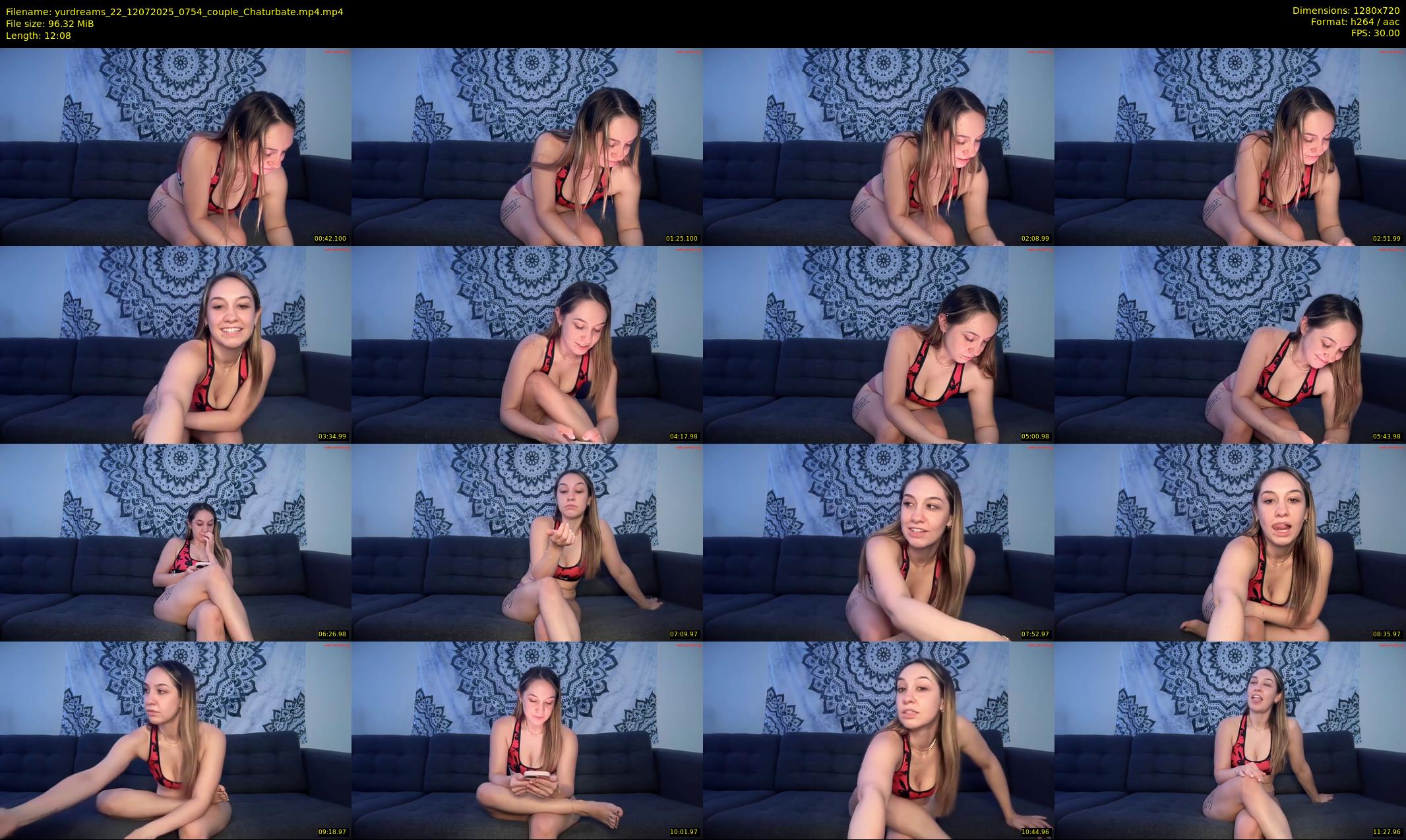 yurdreams_22 — 13 minute Chaturbate couple cam show recording, 720p, Jul 12, 2025