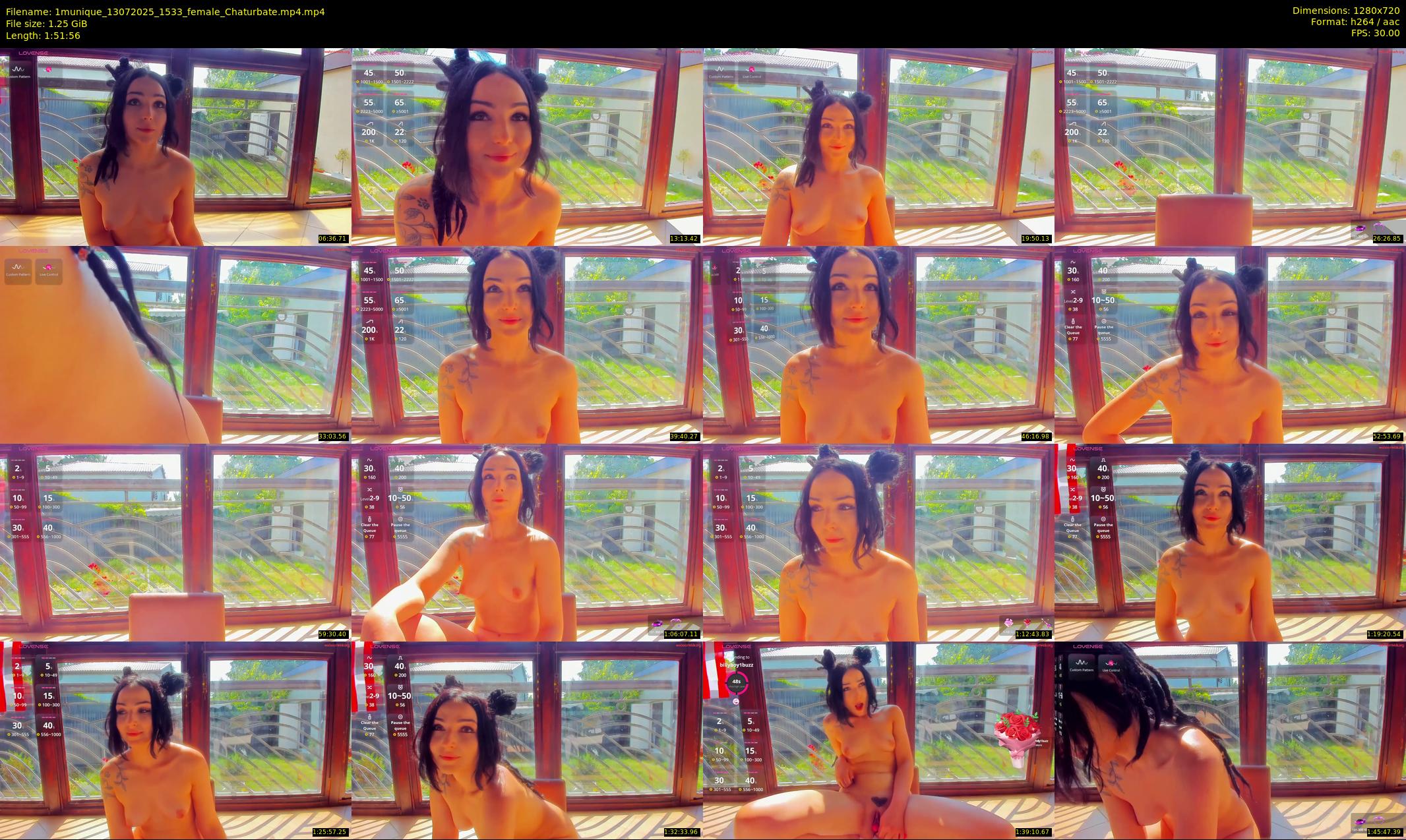 1munique — 112 minute Chaturbate female cam show recording, 720p, Jul 13, 2025