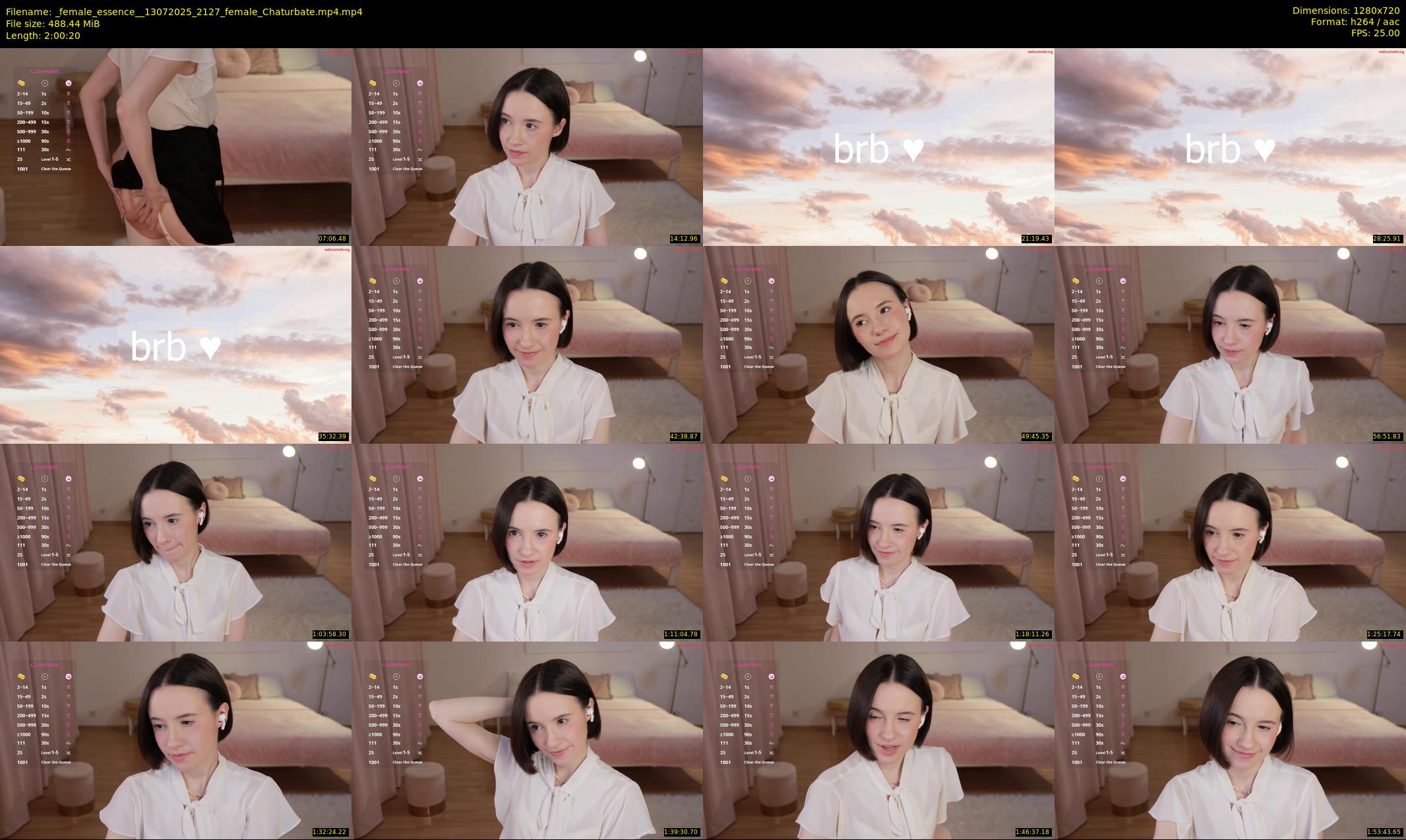 _female_essence_ — 121 minute Chaturbate female cam show recording, 720p, Jul 13, 2025