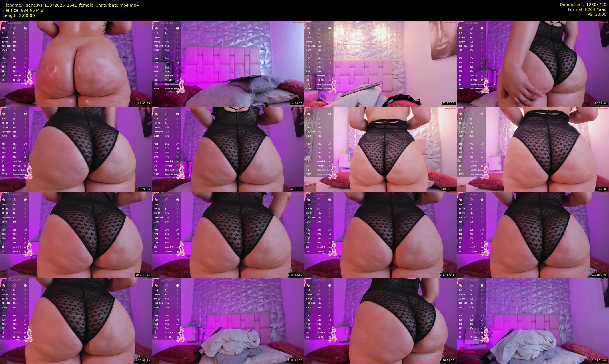 _genesys — 120 minute Chaturbate female cam show recording, 720p, Jul 13, 2025