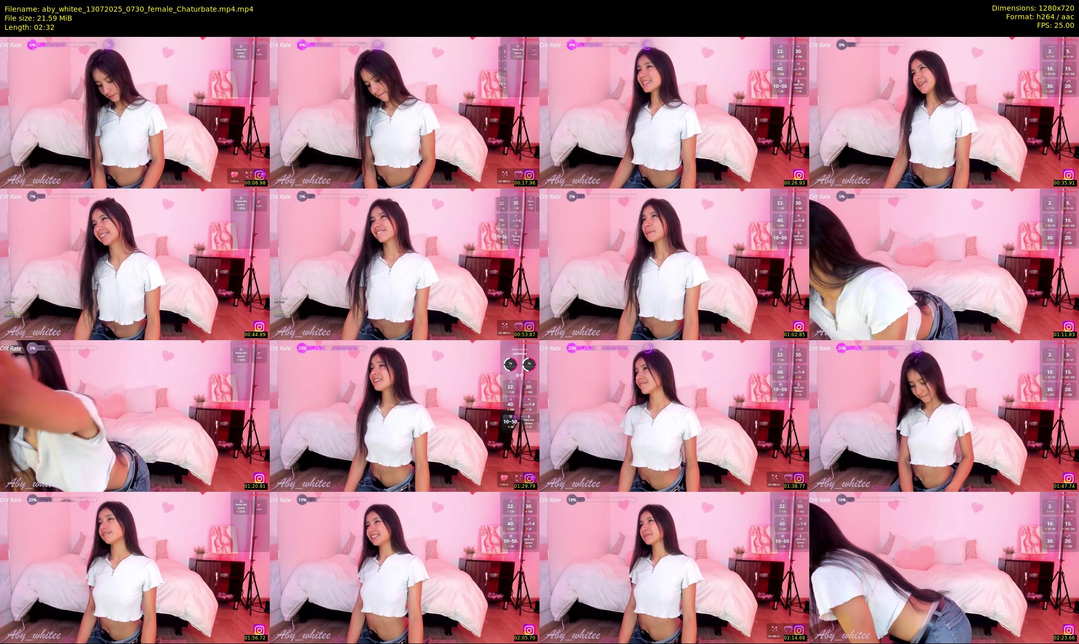 aby_whitee — 3 minute Chaturbate female cam show recording, 720p, Jul 13, 2025