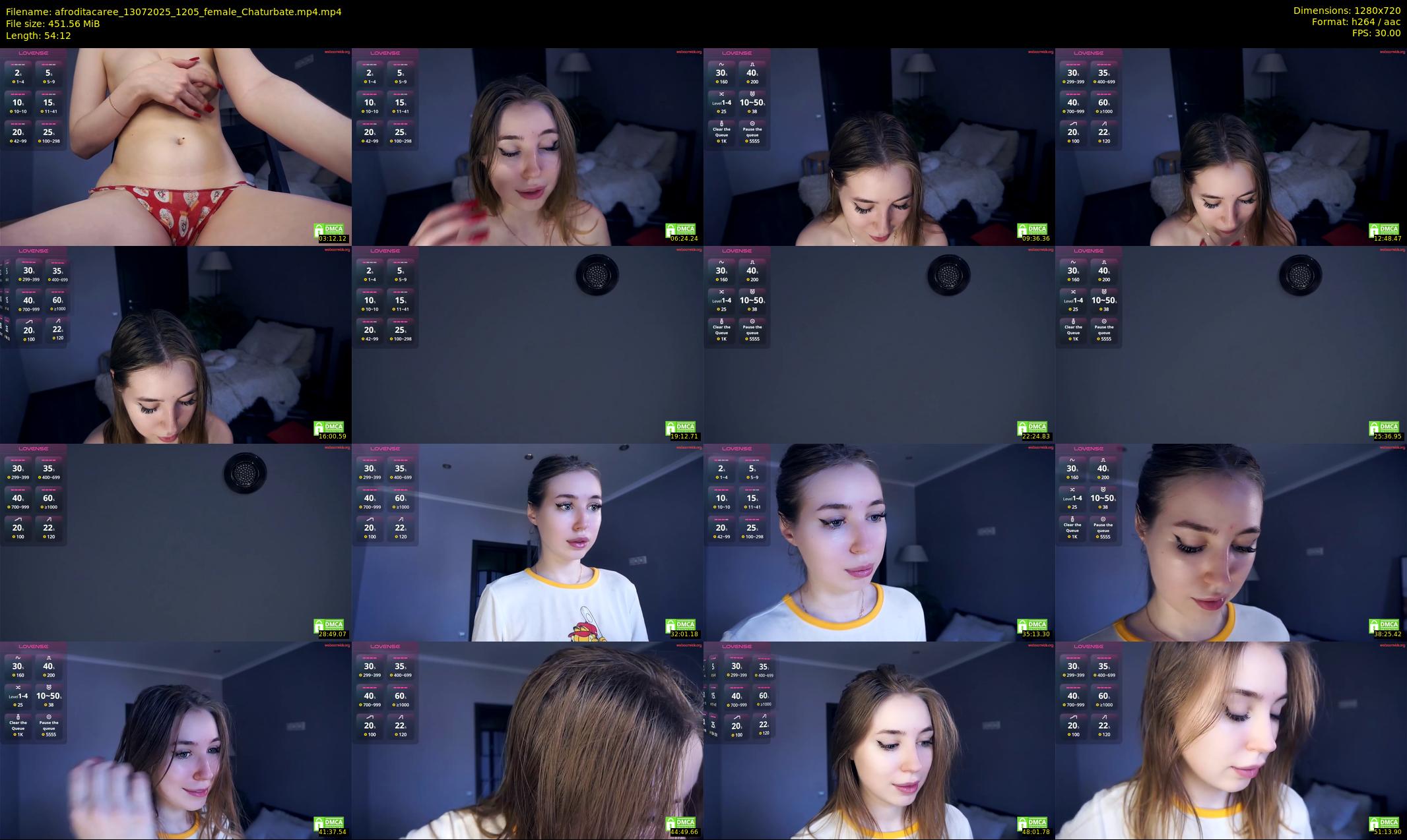 afroditacaree — 55 minute Chaturbate female cam show recording, 720p, Jul 13, 2025