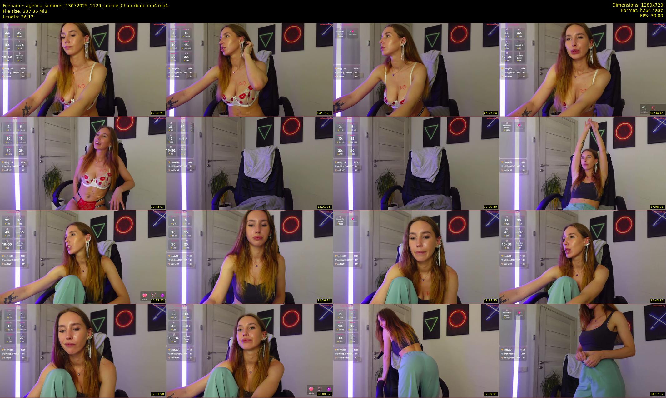 agelina_summer — 37 minute Chaturbate female cam show recording, 720p, Jul 13, 2025