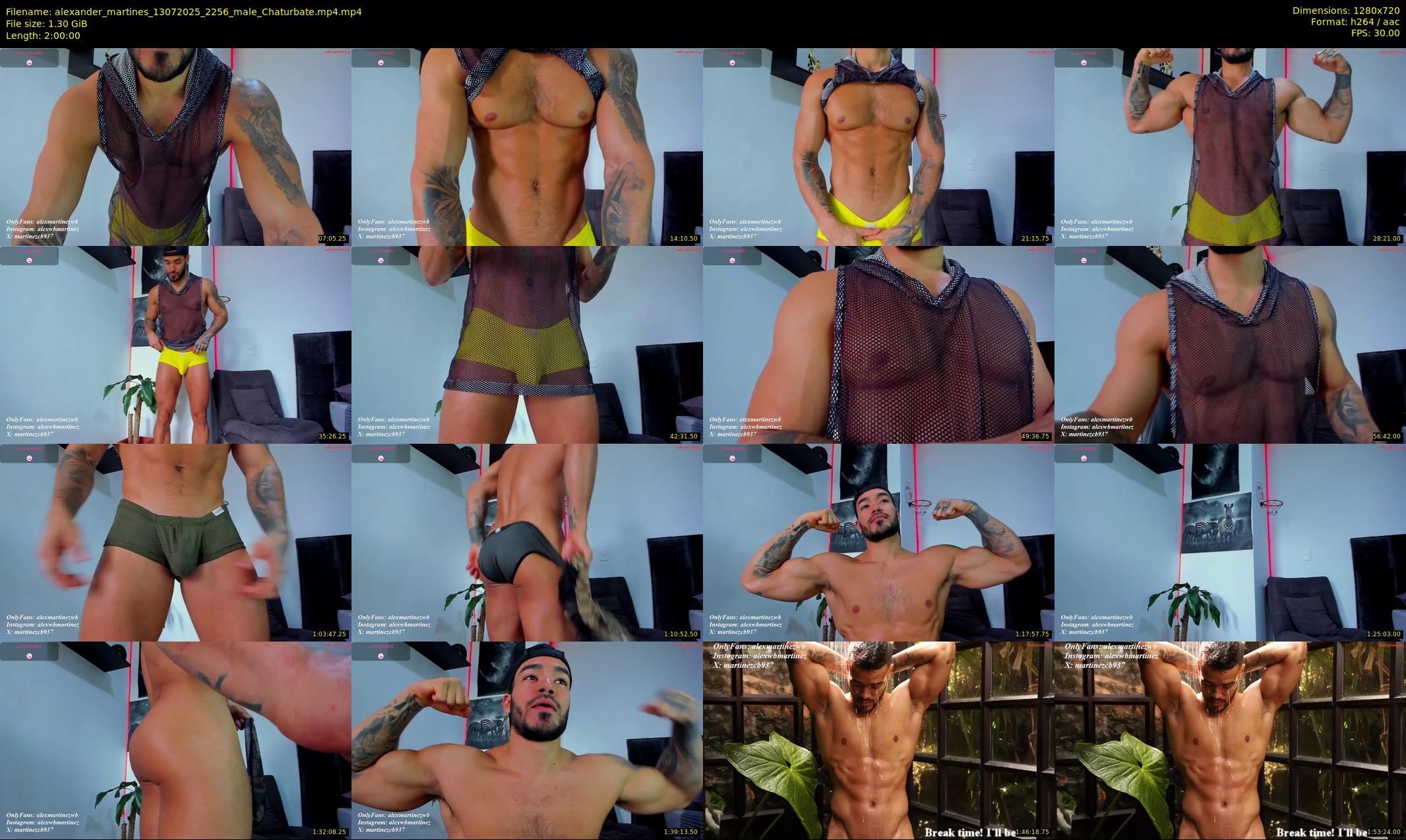 alexander_martines — 120 minute Chaturbate male cam show recording, 720p, Jul 13, 2025