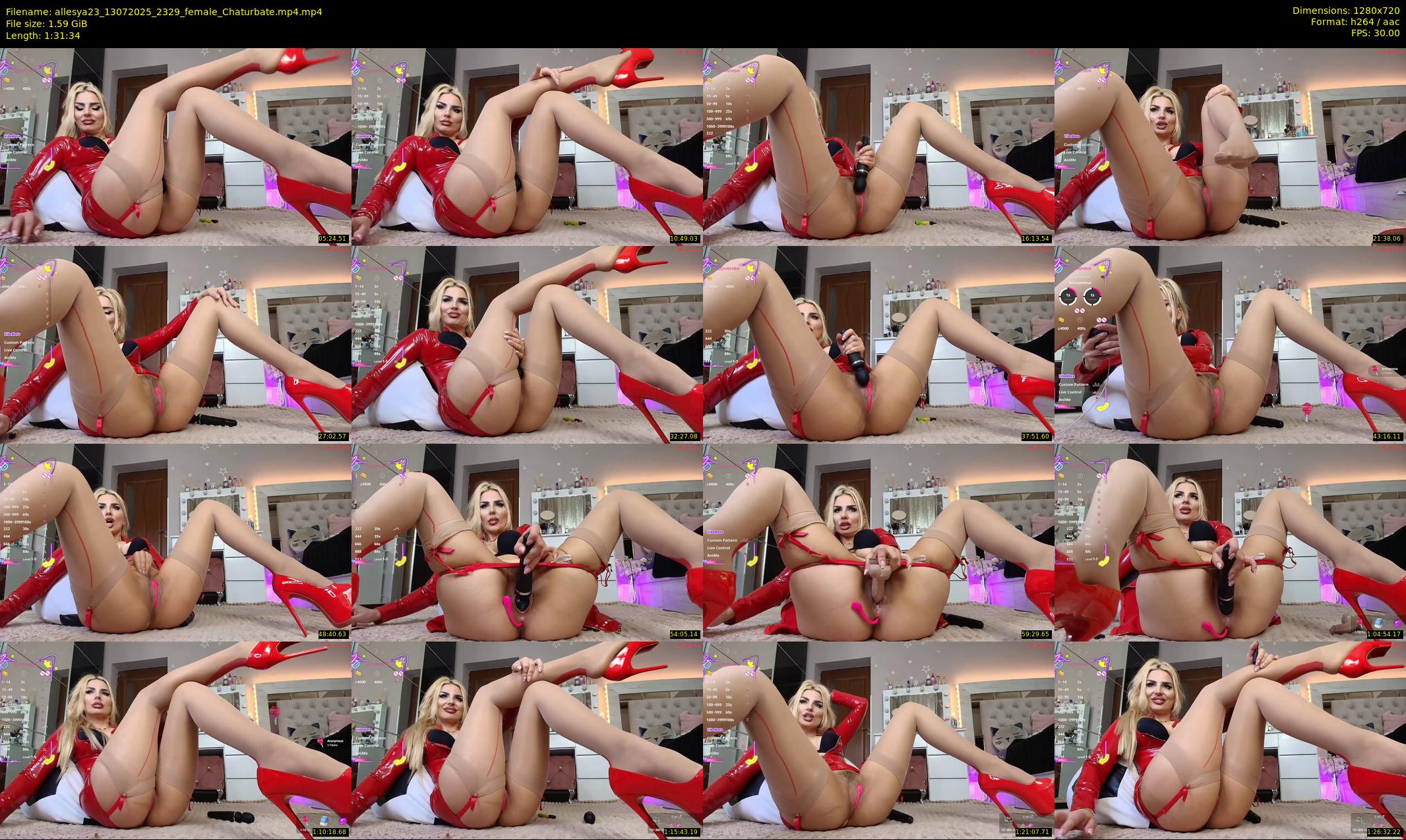 allesya23 — 92 minute Chaturbate female cam show recording, 720p, Jul 13, 2025