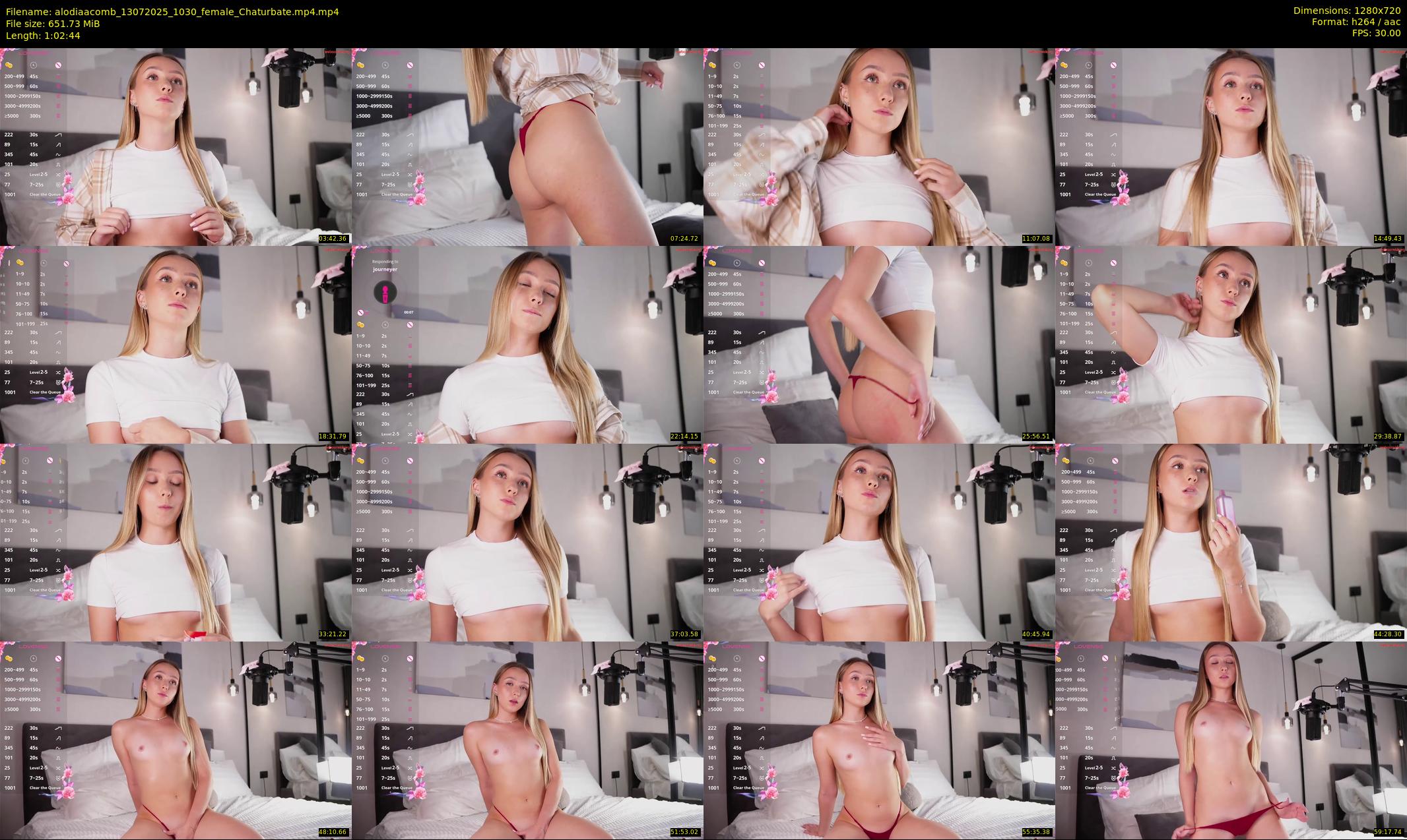 alodiaacomb — 63 minute Chaturbate female cam show recording, 720p, Jul 13, 2025