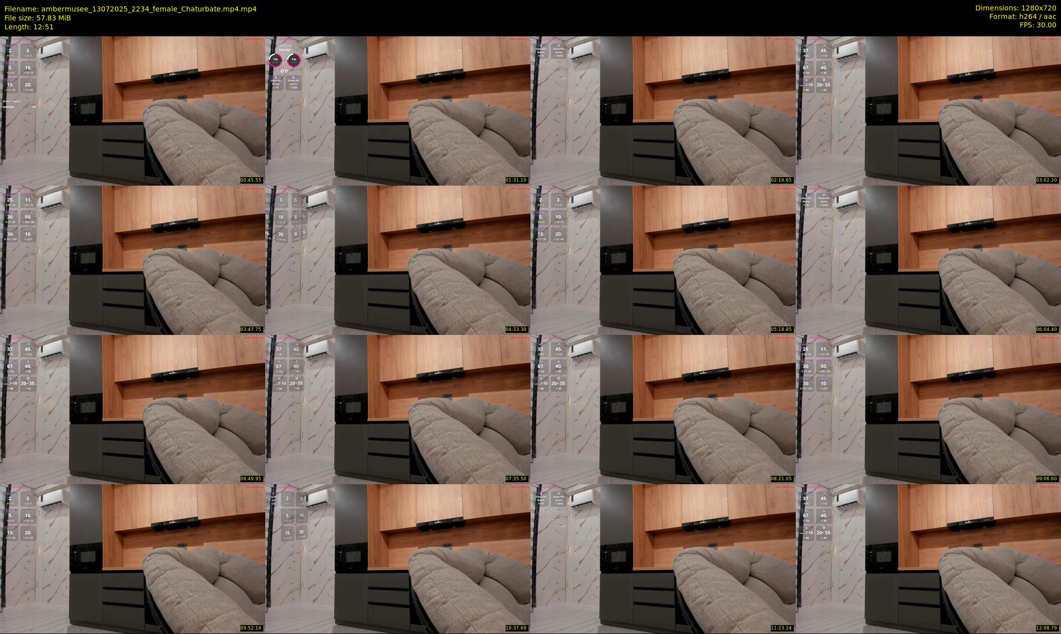 ambermusee — 13 minute Chaturbate female cam show recording, 720p, Jul 13, 2025