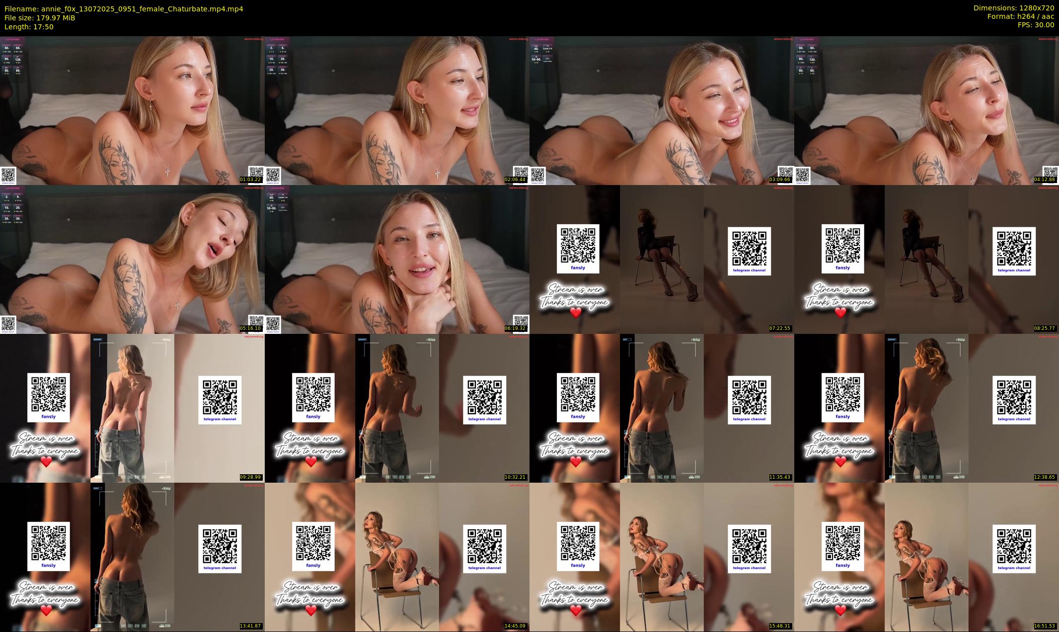 annie_f0x — 18 minute Chaturbate female cam show recording, 720p, Jul 13, 2025