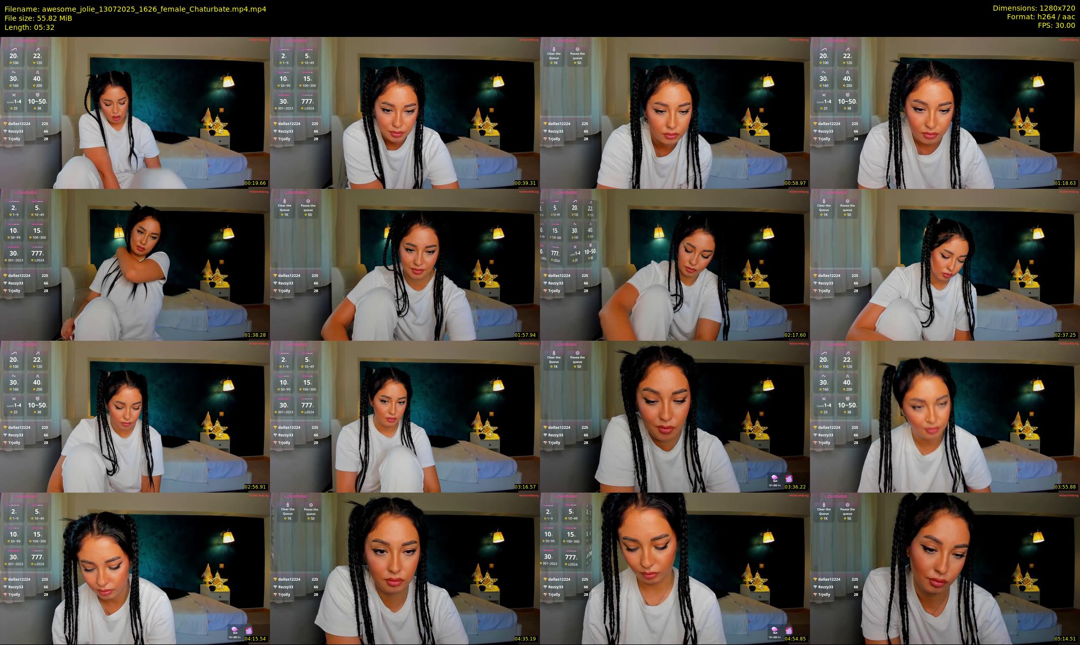 awesome_jolie — 6 minute Chaturbate female cam show recording, 720p, Jul 13, 2025