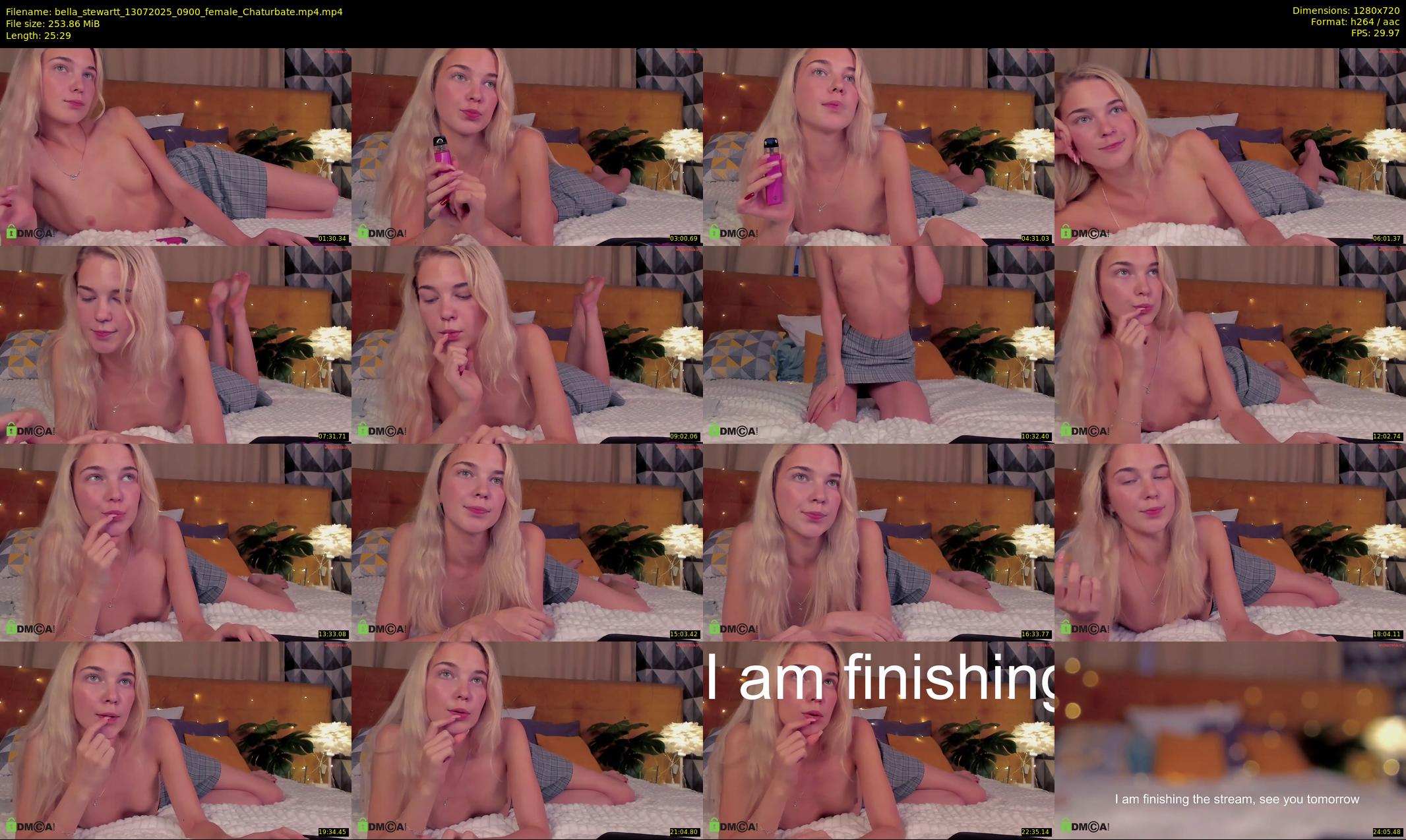 bella_stewartt — 26 minute Chaturbate female cam show recording, 720p, Jul 13, 2025