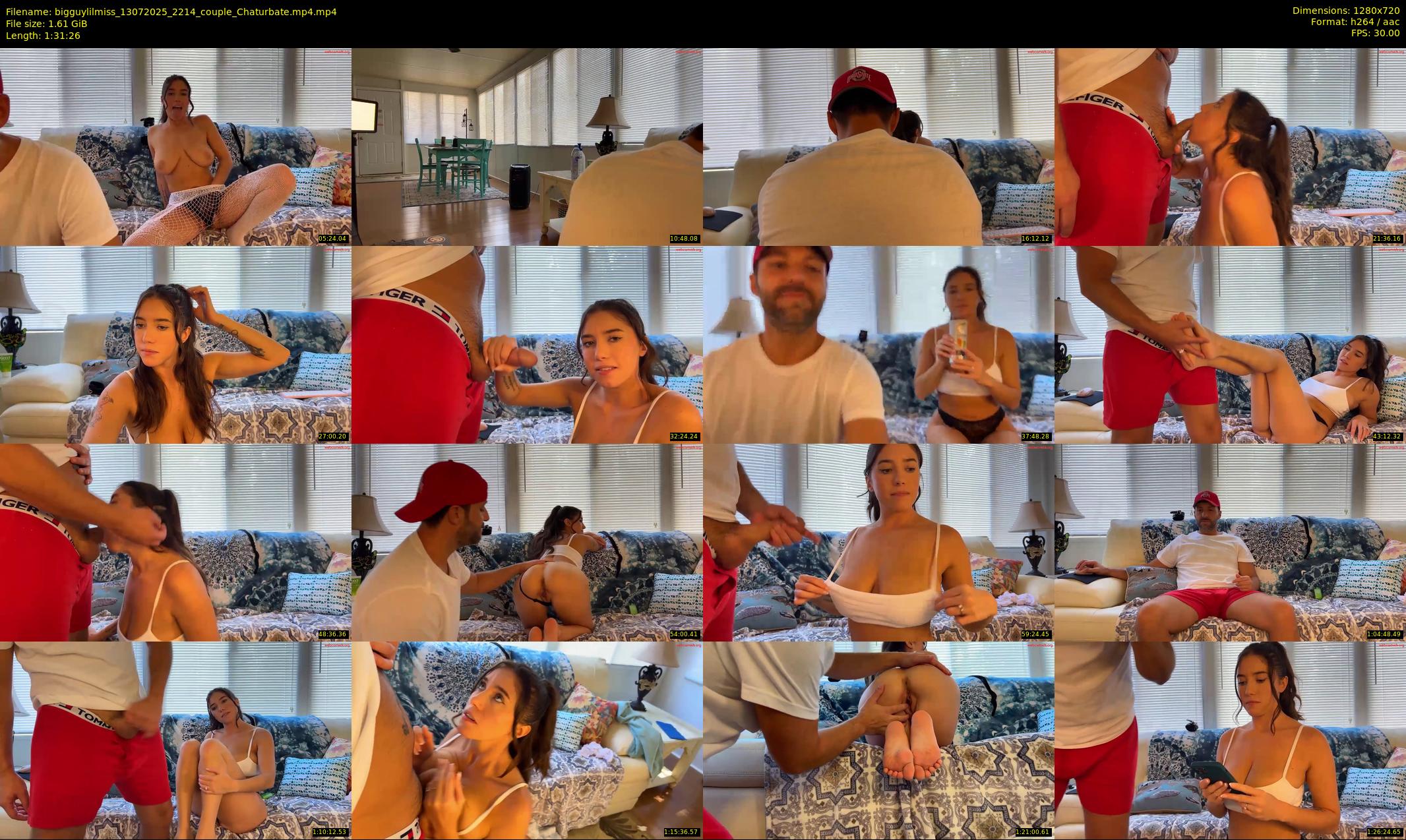 bigguylilmiss — 92 minute Chaturbate couple cam show recording, 720p, Jul 13, 2025