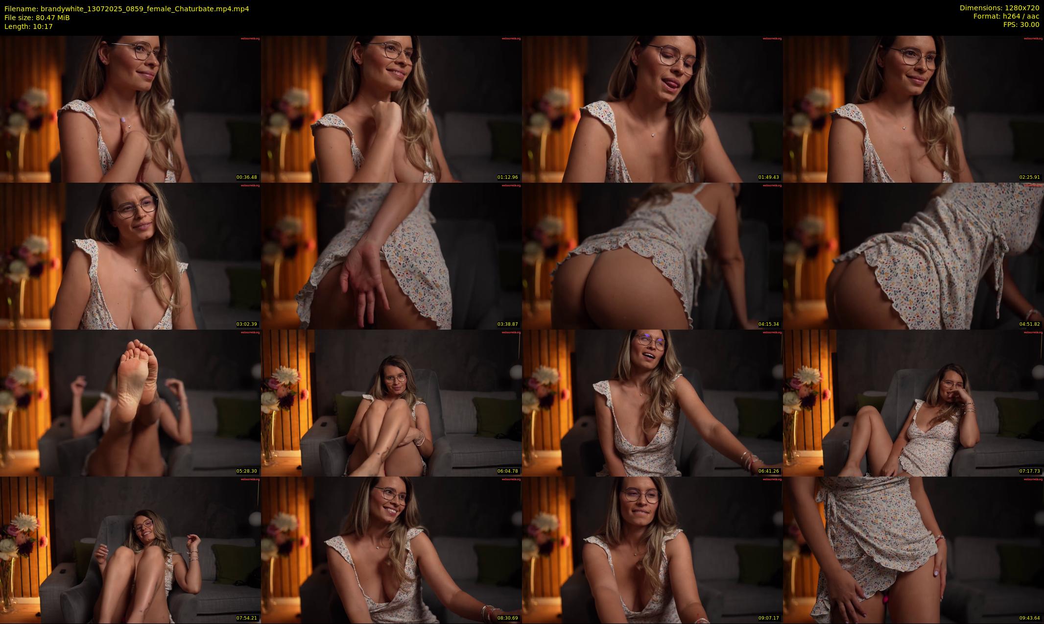 brandywhite — 11 minute Chaturbate female cam show recording, 720p, Jul 13, 2025