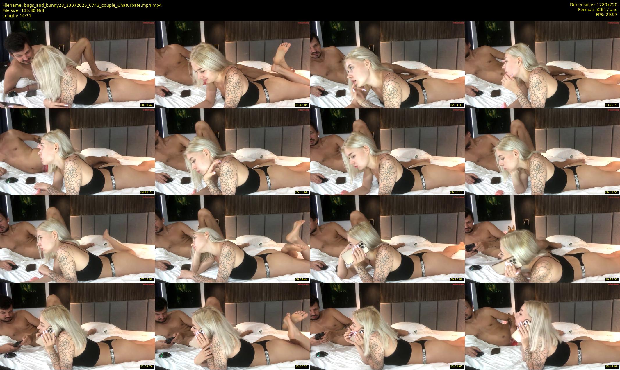 bugs_and_bunny23 — 15 minute Chaturbate couple cam show recording, 720p, Jul 13, 2025