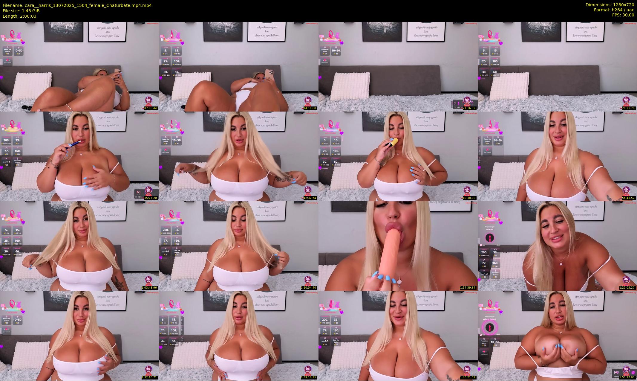 cara__harris — 121 minute Chaturbate female cam show recording, 720p, Jul 13, 2025