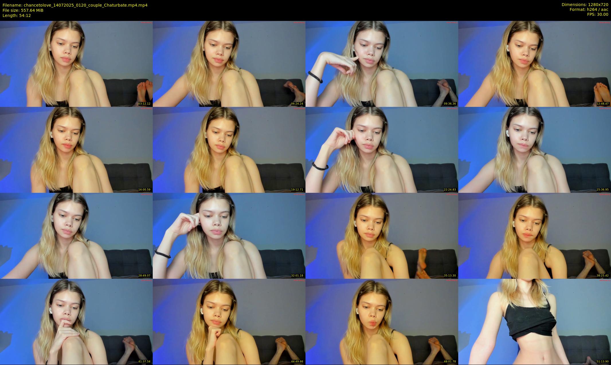 chancetolove — 55 minute Chaturbate couple cam show recording, 720p, Jul 14, 2025