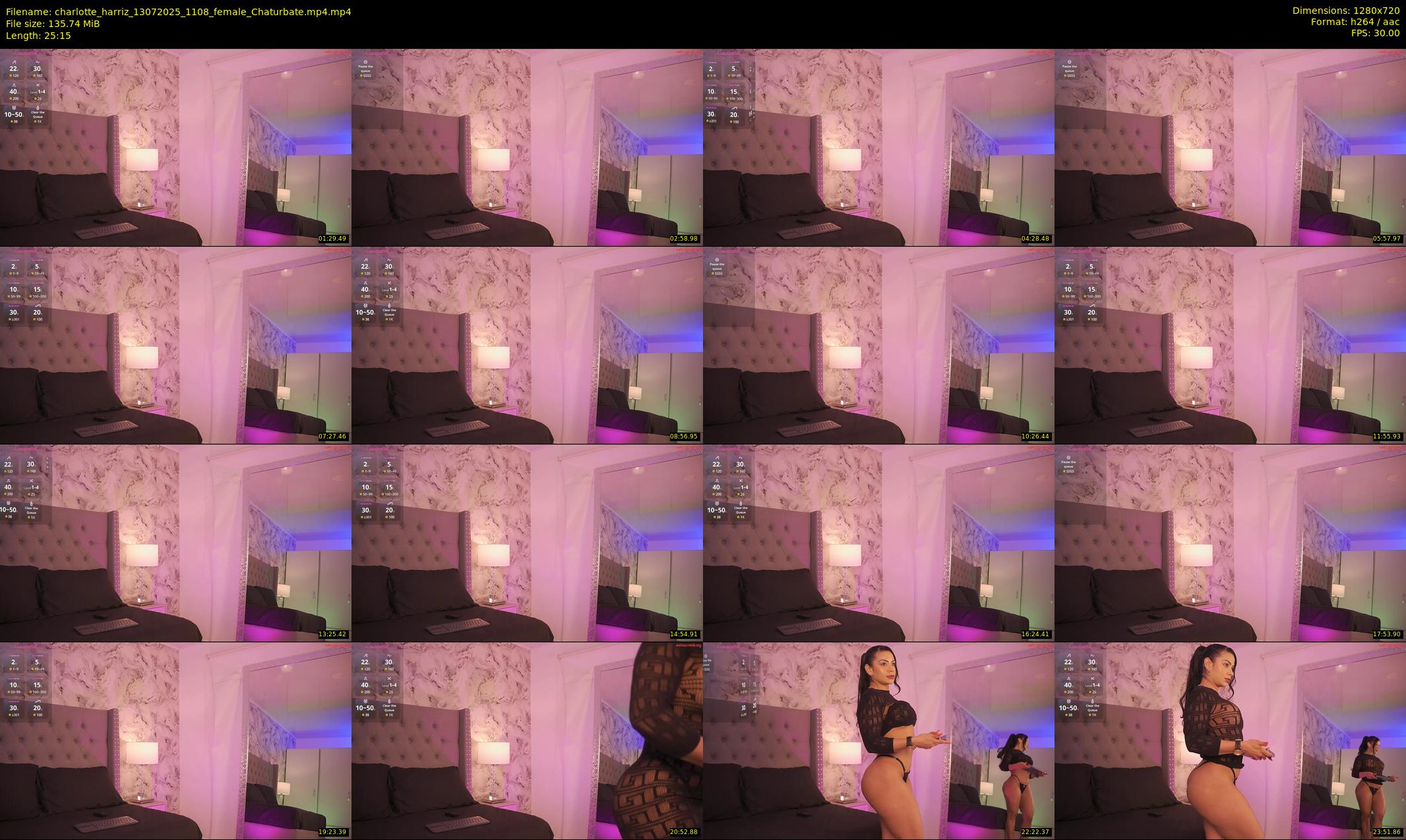 charlotte_harriz — 26 minute Chaturbate female cam show recording, 720p, Jul 13, 2025