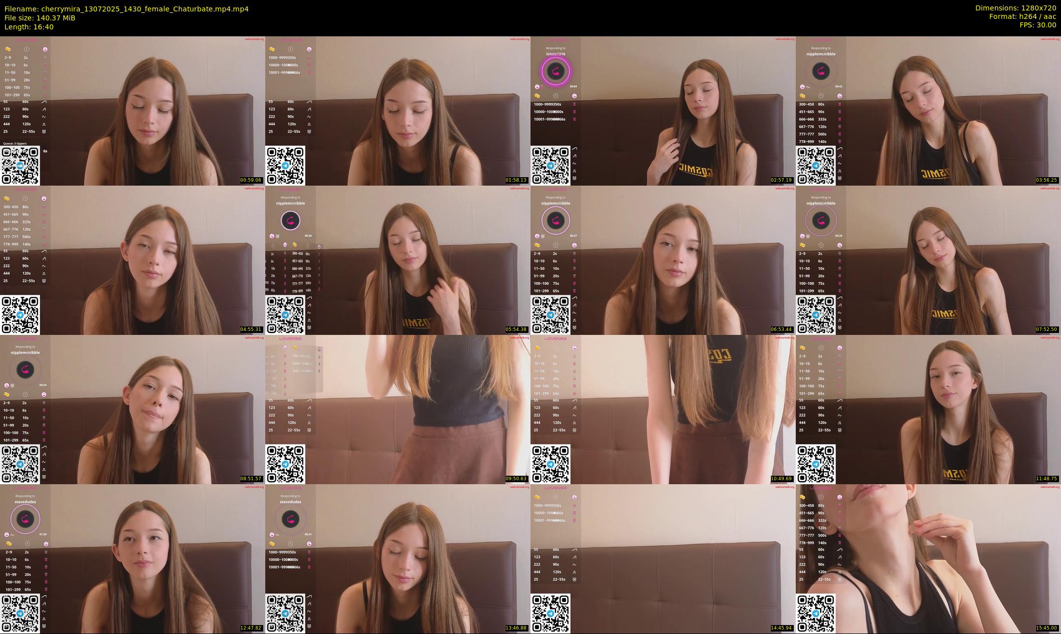 cherrymira — 17 minute Chaturbate female cam show recording, 720p, Jul 13, 2025