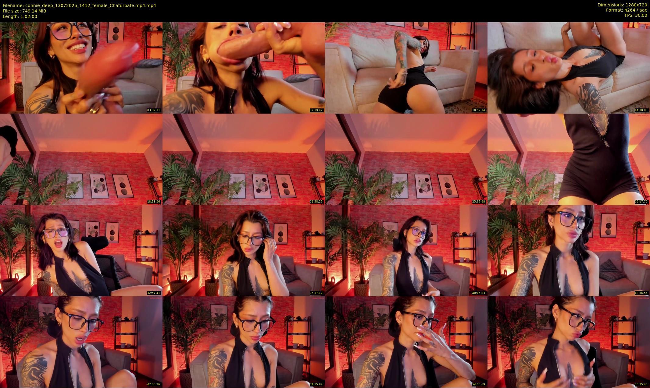 connie_deep — 62 minute Chaturbate female cam show recording, 720p, Jul 13, 2025