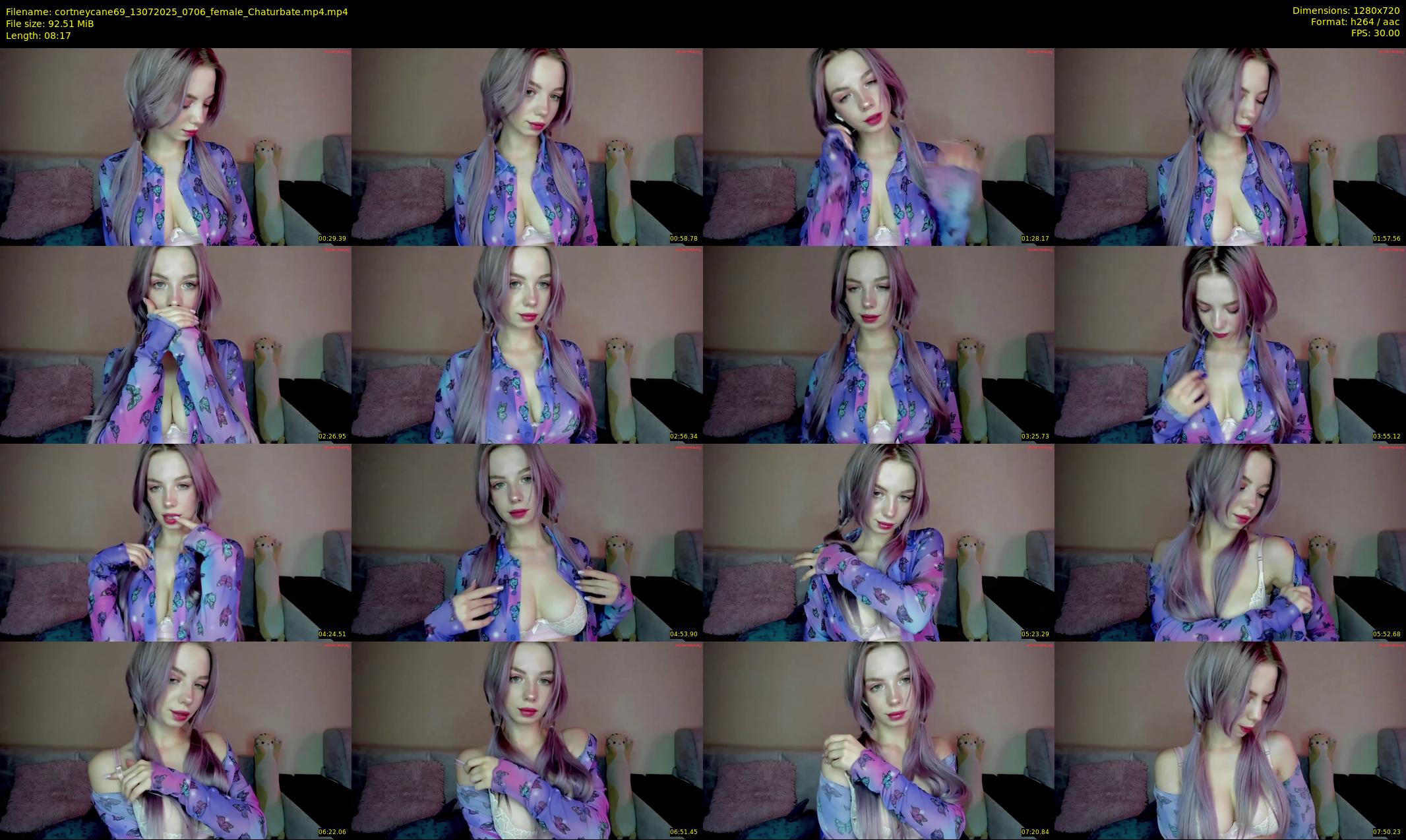 cortneycane69 — 9 minute Chaturbate female cam show recording, 720p, Jul 13, 2025
